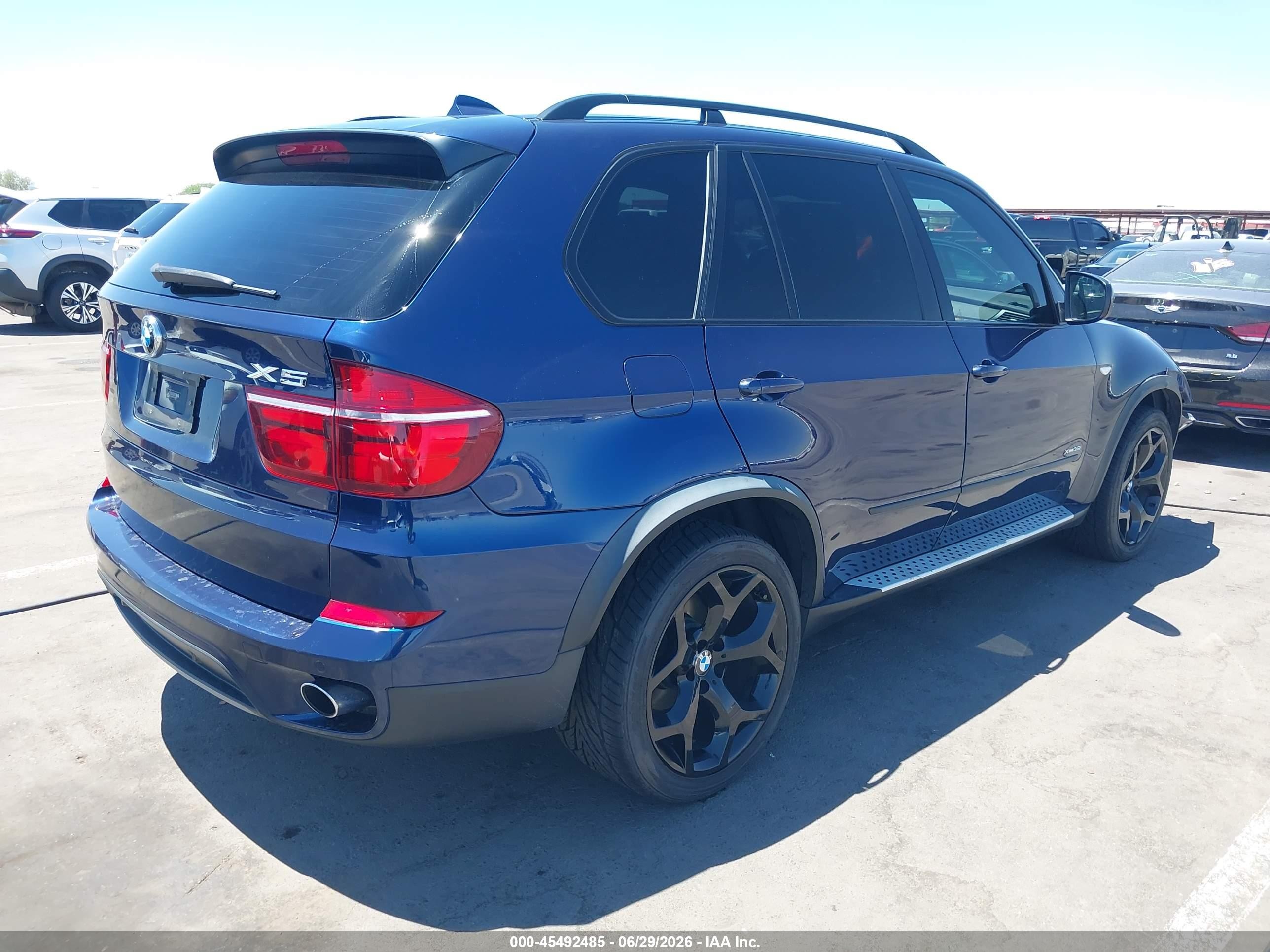 2012 Bmw X5 Xdrive35i/xdrive35i Premium/xdrive35i Sport Activity Blue vin: 5UXZV4C50CL761359
