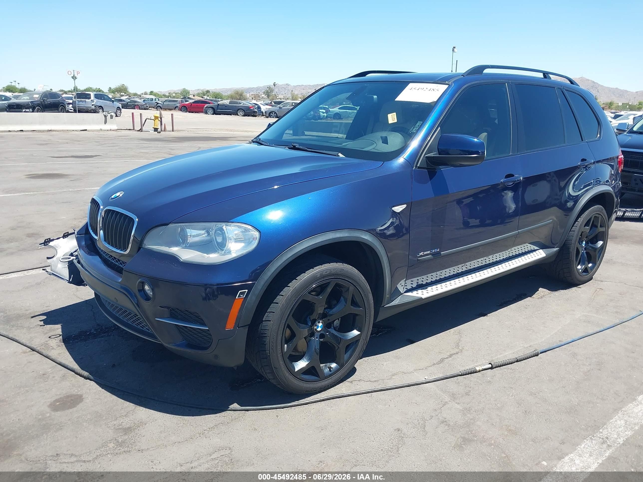 2012 Bmw X5 Xdrive35i/xdrive35i Premium/xdrive35i Sport Activity Blue vin: 5UXZV4C50CL761359