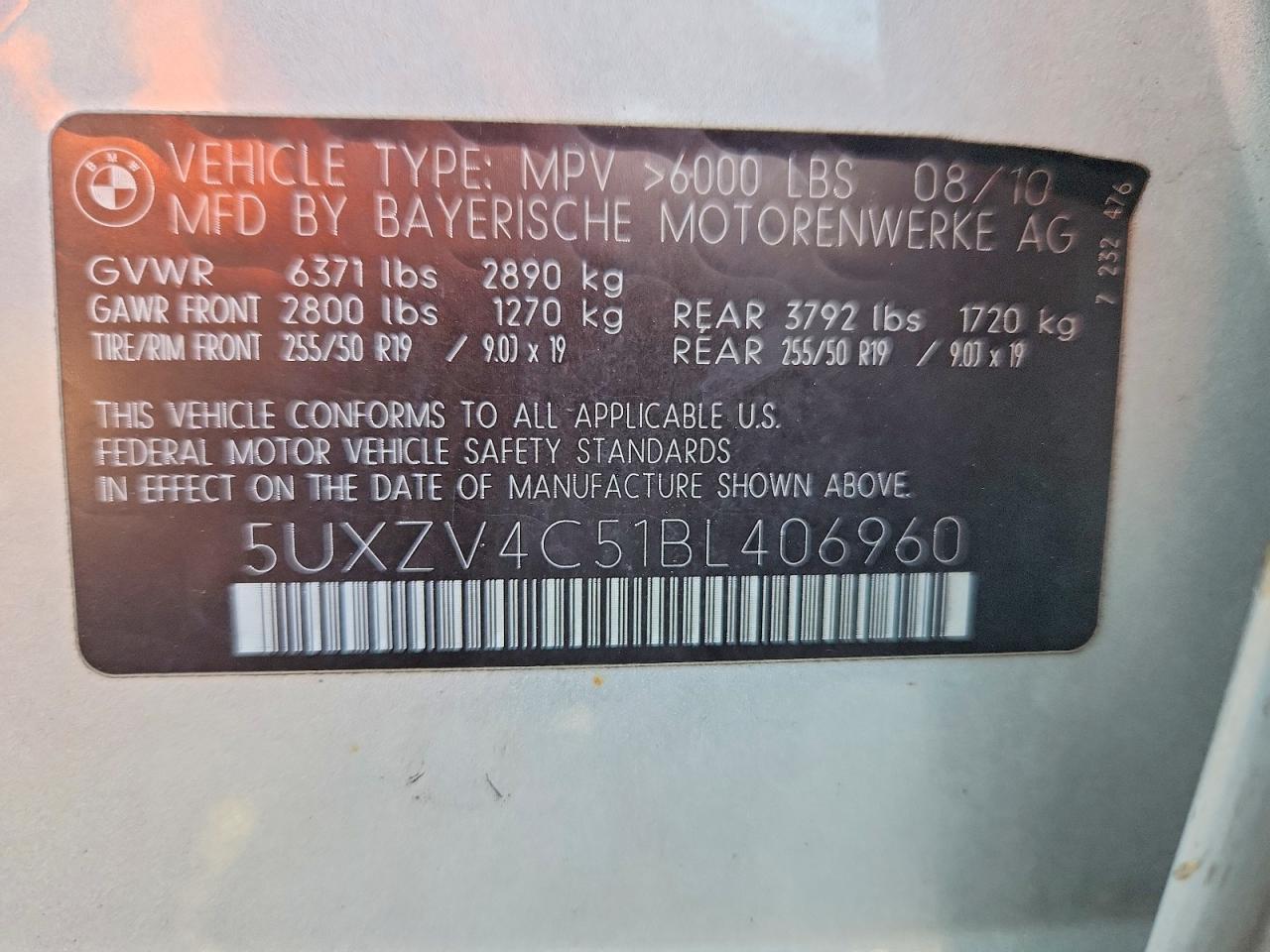 2011 Bmw X5 Xdrive35i Silver vin: 5UXZV4C51BL406960