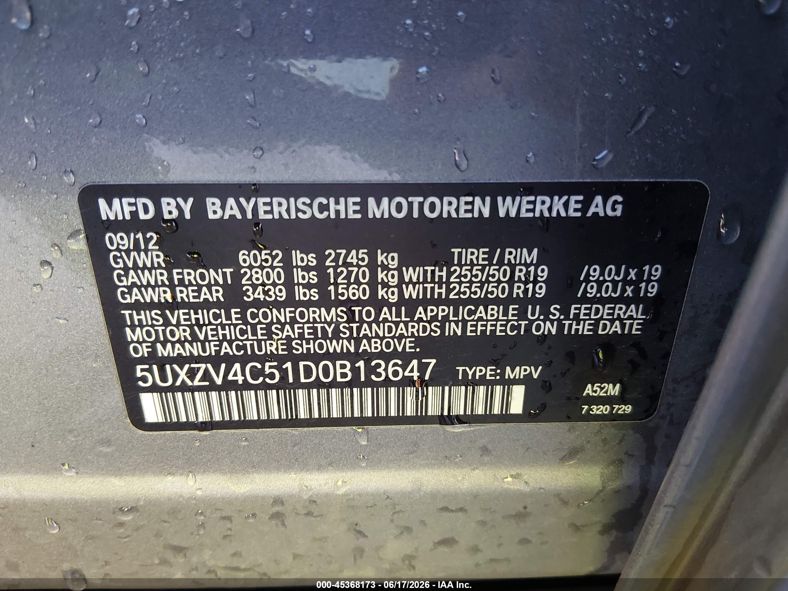 2013 Bmw X5 Xdrive35i/xdrive35i Premium/xdrive35i Sport Activity Серый vin: 5UXZV4C51D0B13647