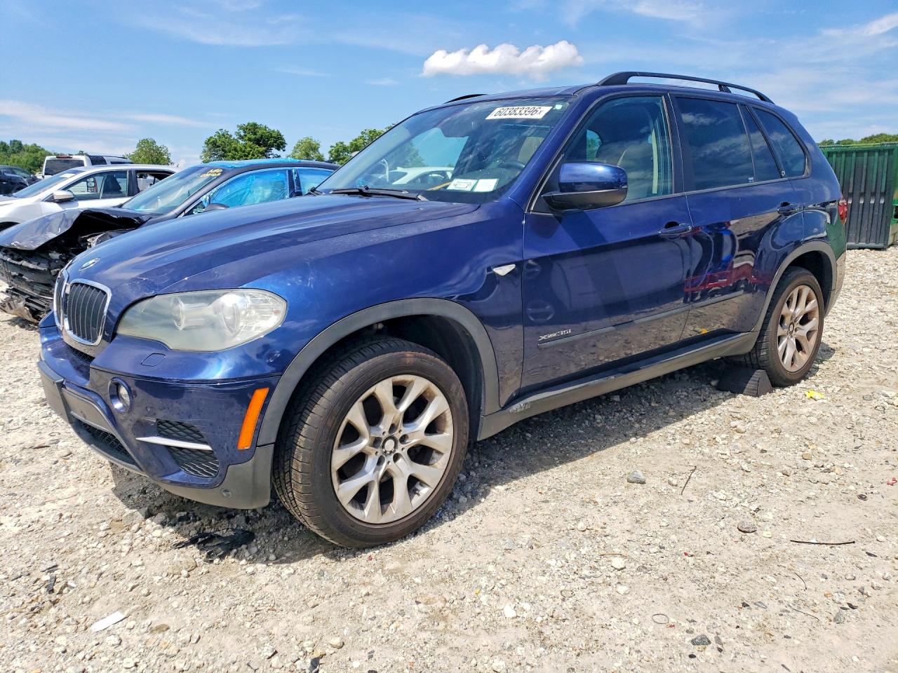 2011 Bmw X5 Xdrive35i Blue vin: 5UXZV4C52BL408216