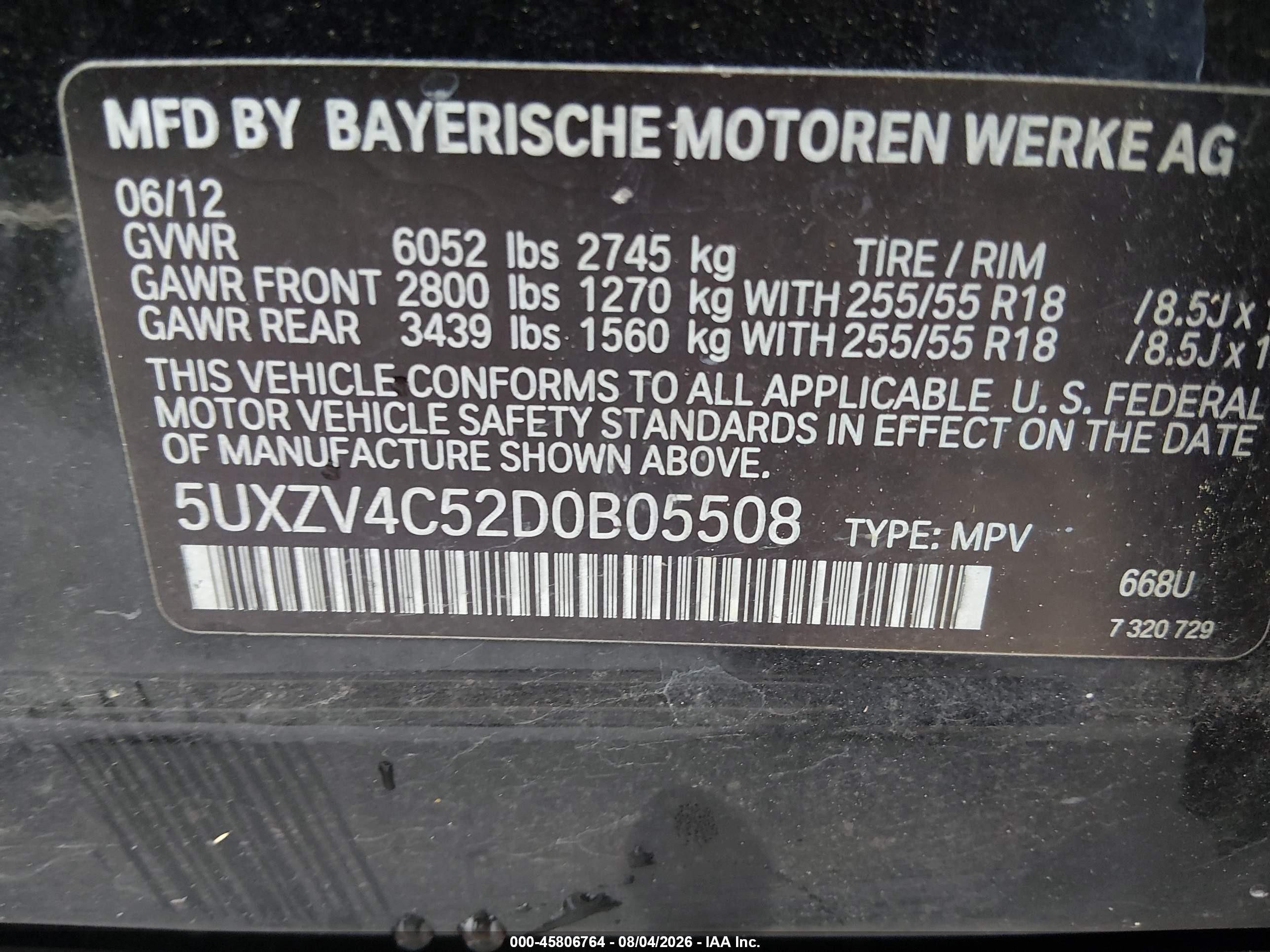 2013 Bmw X5 Xdrive35i/xdrive35i Premium/xdrive35i Sport Activity Black vin: 5UXZV4C52D0B05508