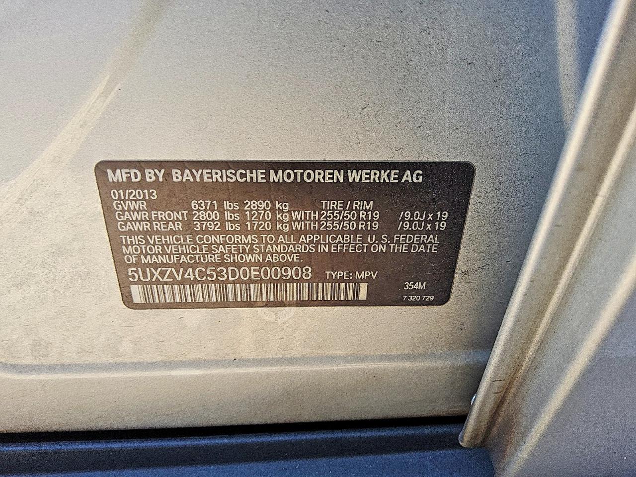 2013 Bmw X5 Xdrive35i Silver vin: 5UXZV4C53D0E00908