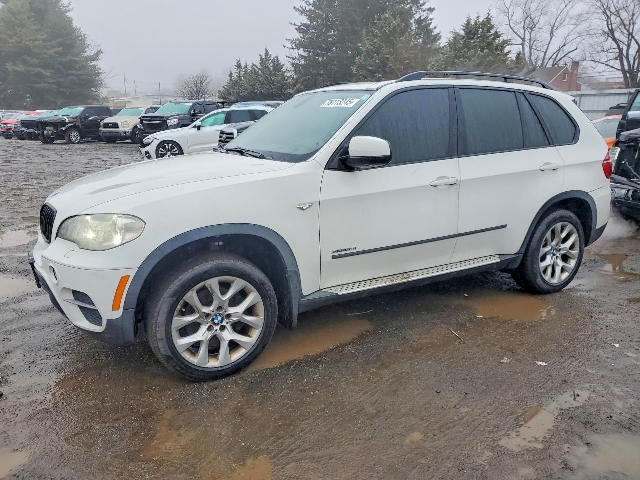 2013 Bmw X5 Xdrive35i White vin: 5UXZV4C54D0B02223