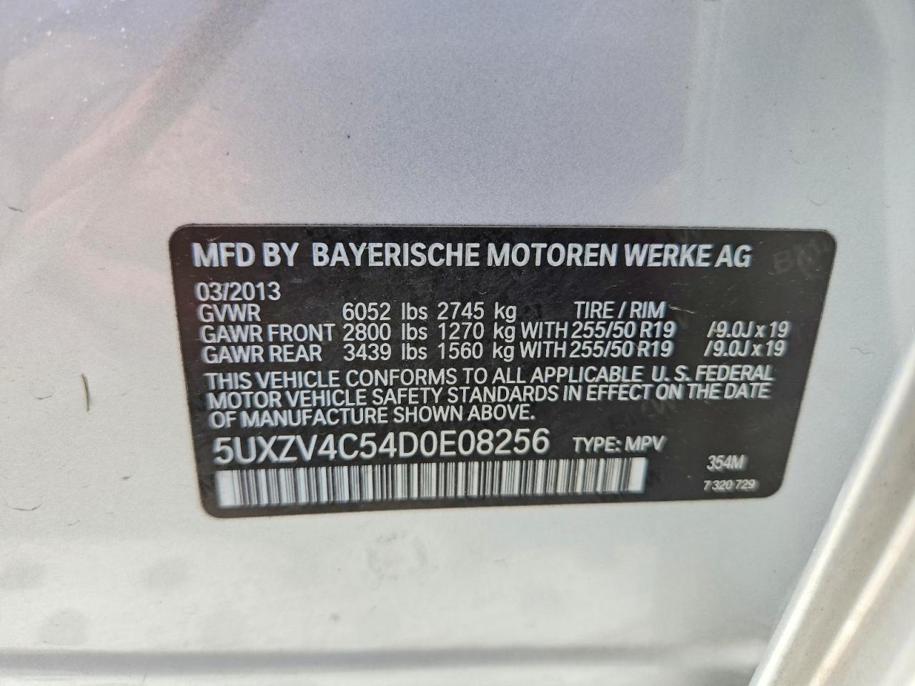 2013 Bmw X5 Xdrive35i Silver vin: 5UXZV4C54D0E08256