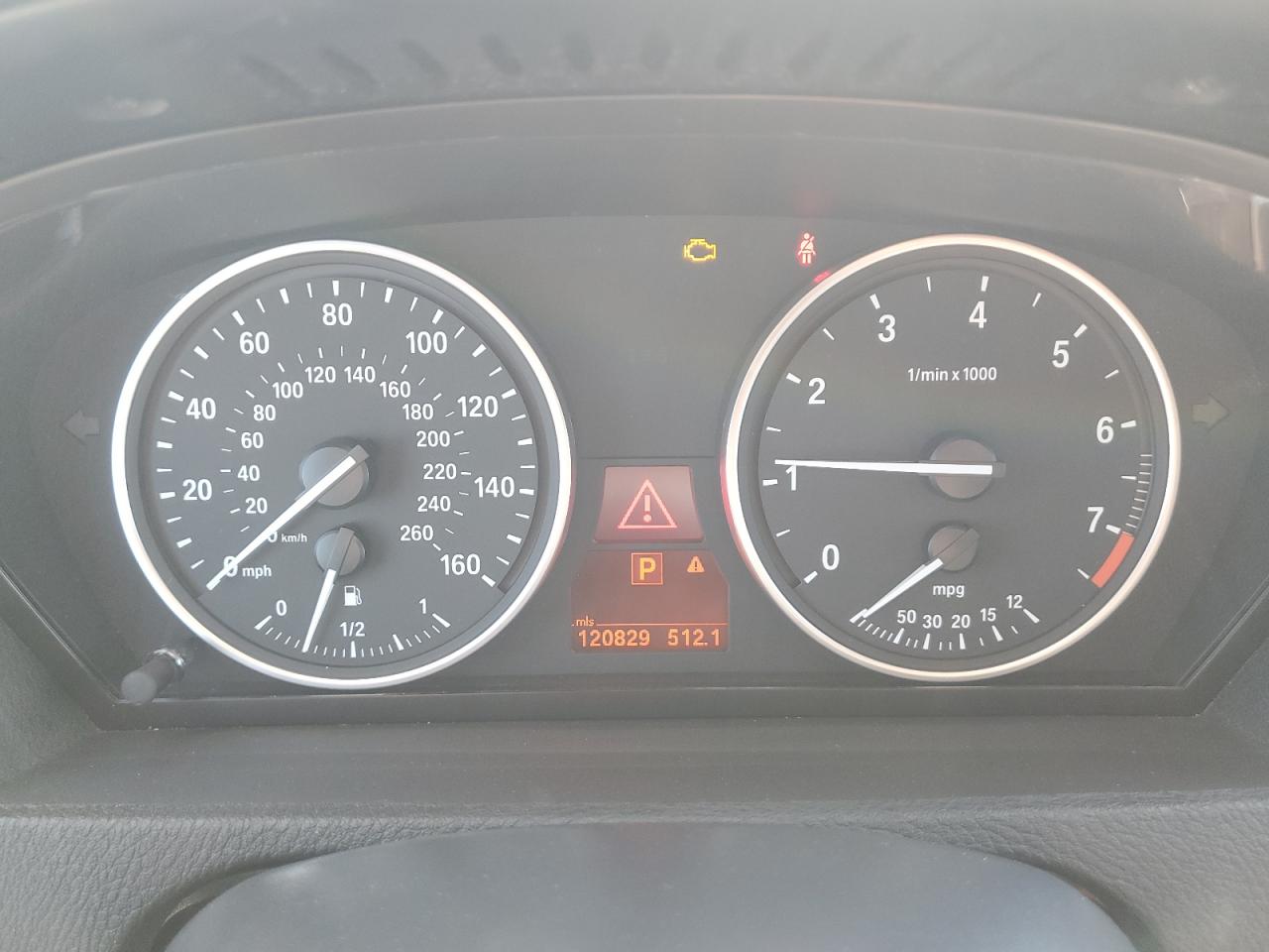 2012 Bmw X5 Xdrive35i Gray vin: 5UXZV4C56CL757767 Damage: Warning Light - Engine, On, Unacceptable