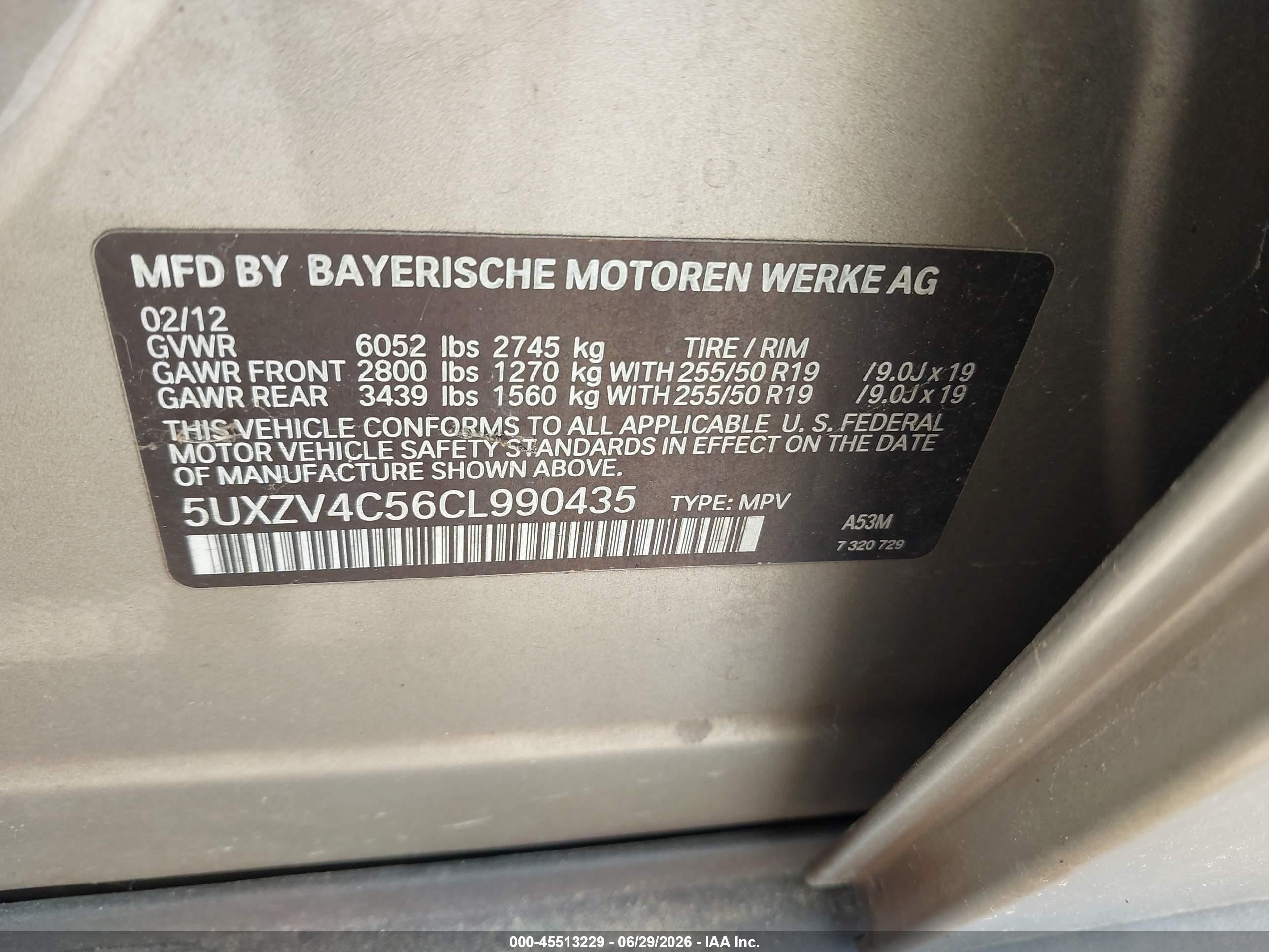 2012 Bmw X5 Xdrive35i/xdrive35i Premium/xdrive35i Sport Activity Gold vin: 5UXZV4C56CL990435