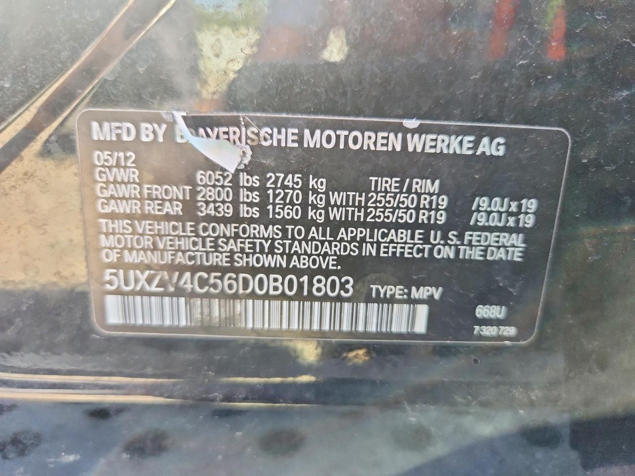 2013 Bmw X5 Xdrive35i Gray vin: 5UXZV4C56D0B01803