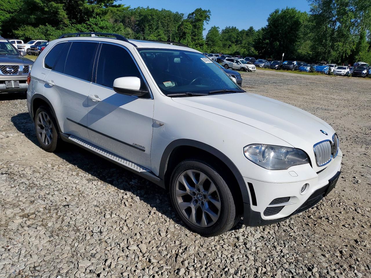 2013 Bmw X5 Xdrive35i White vin: 5UXZV4C56D0G57156