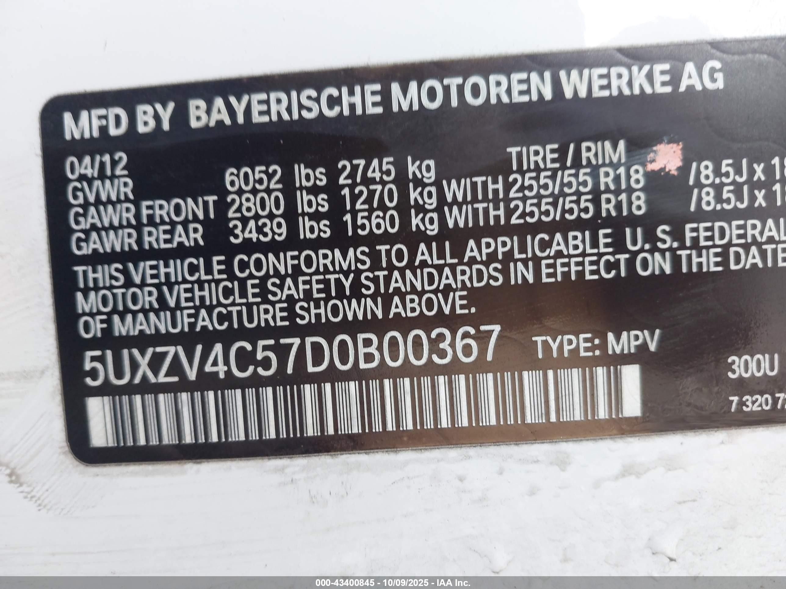 2013 Bmw X5 Xdrive35i/xdrive35i Premium/xdrive35i Sport Activity White vin: 5UXZV4C57D0B00367