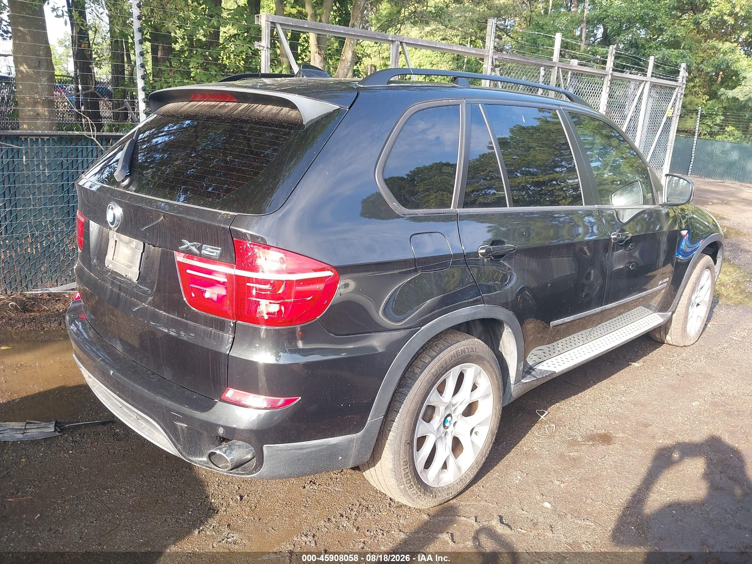 2012 Bmw X5 Xdrive35i/xdrive35i Premium/xdrive35i Sport Activity Black vin: 5UXZV4C58CL992378