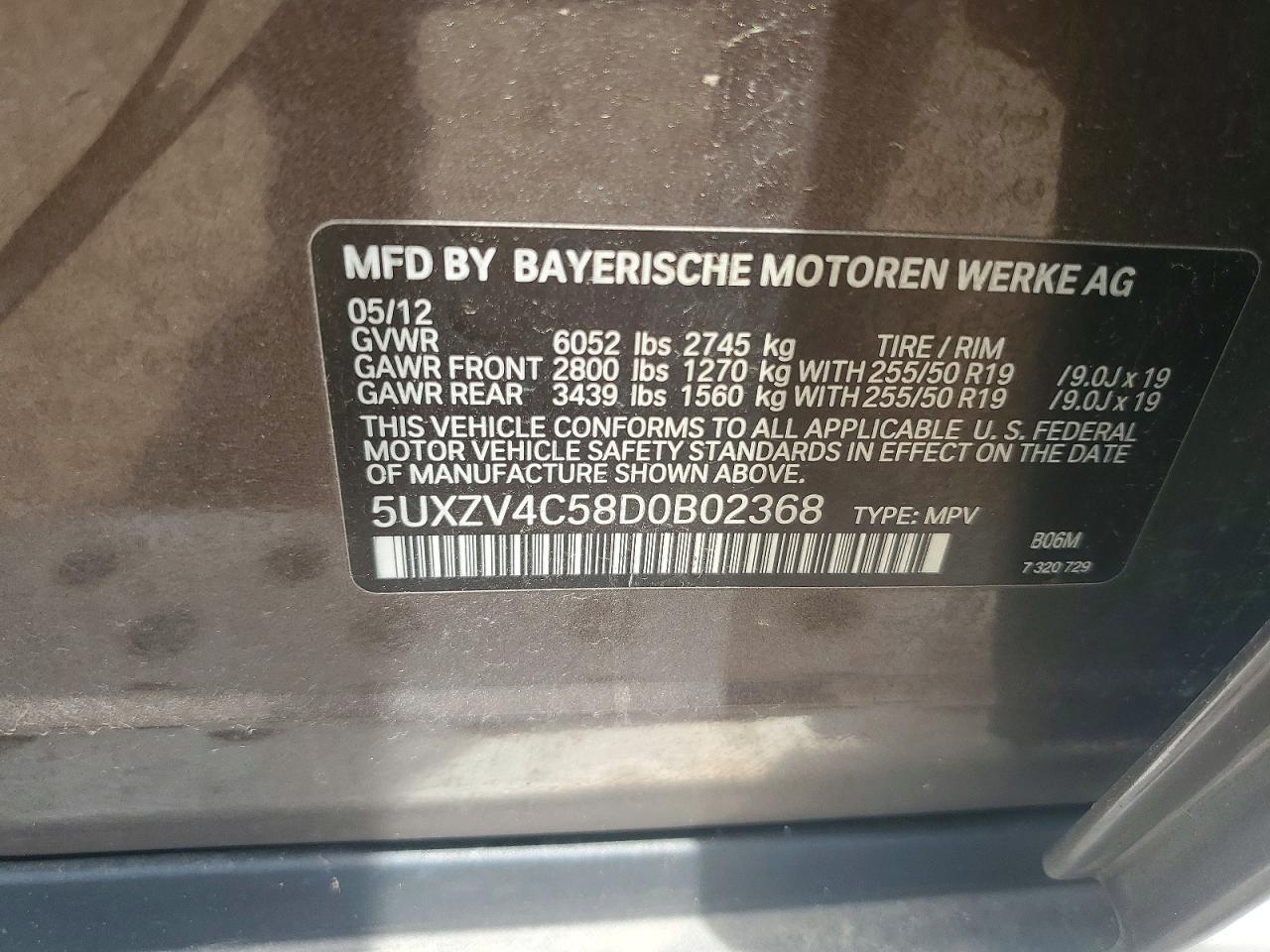 2013 Bmw X5 Xdrive35i Brown vin: 5UXZV4C58D0B02368