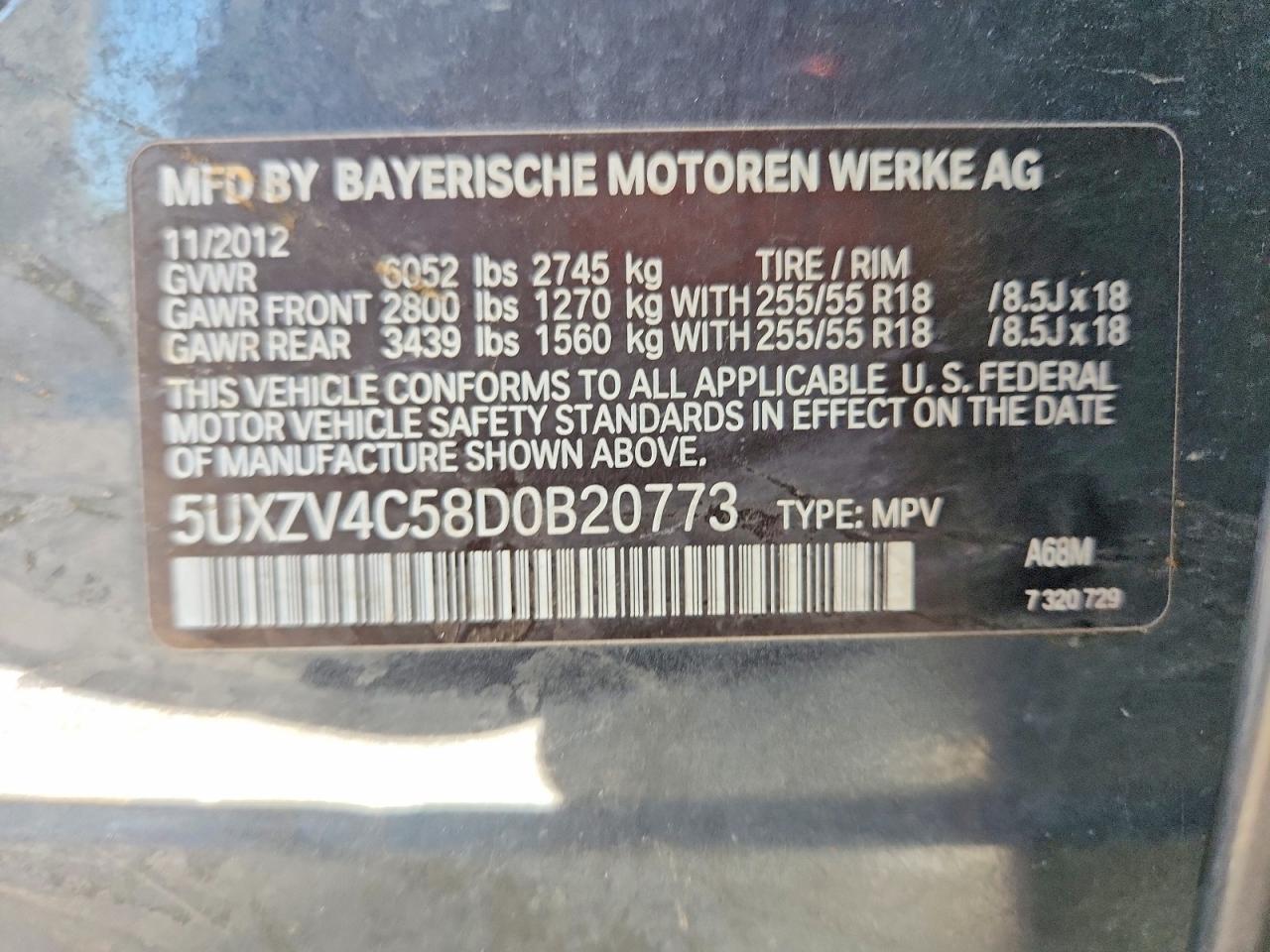 2013 Bmw X5 Xdrive35i Gray vin: 5UXZV4C58D0B20773