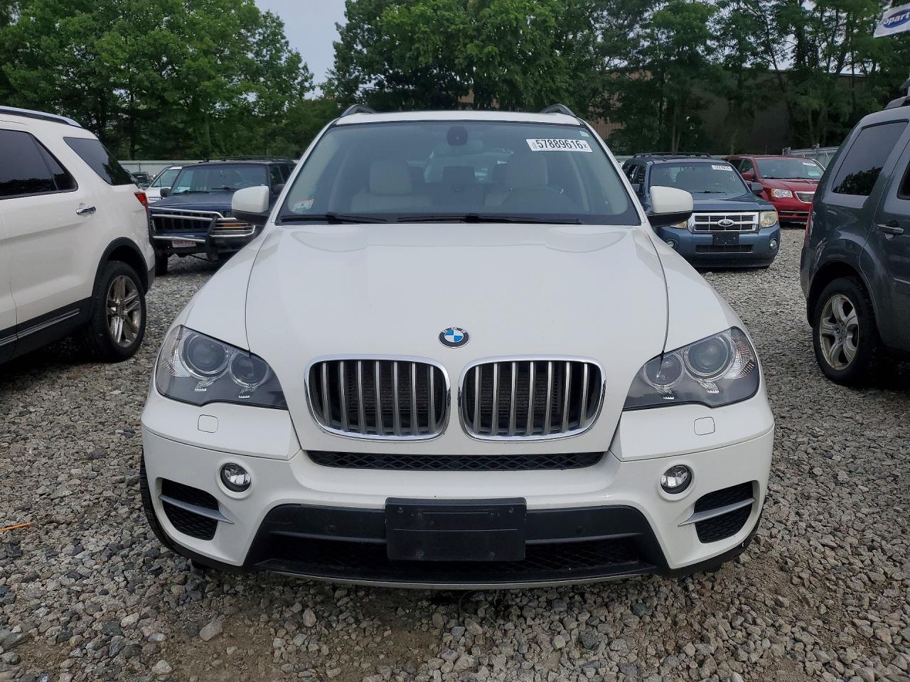 2013 Bmw X5 Xdrive35i White vin: 5UXZV4C58D0B24371