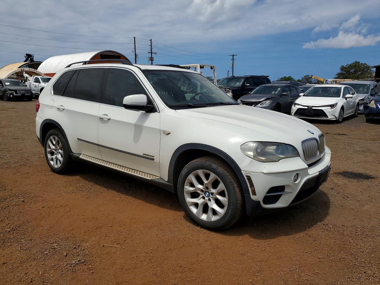 2013 Bmw X5 Xdrive35i White vin: 5UXZV4C58D0G52427