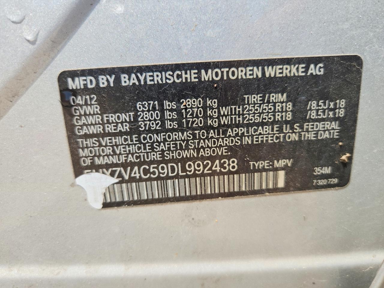 2013 Bmw X5 Xdrive35i Silver vin: 5UXZV4C59DL992438