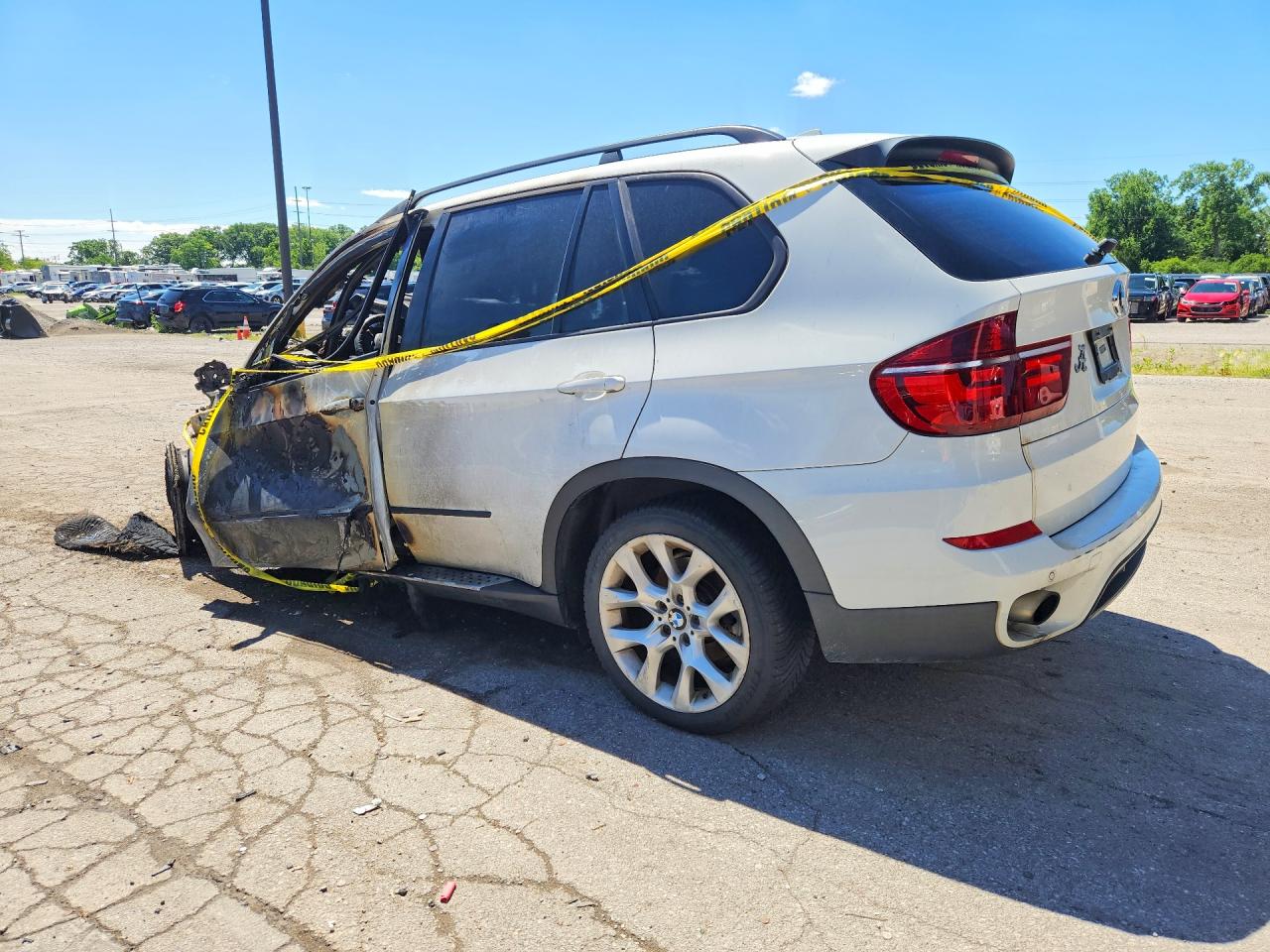 2013 Bmw X5 Xdrive35i White vin: 5UXZV4C59DL994447