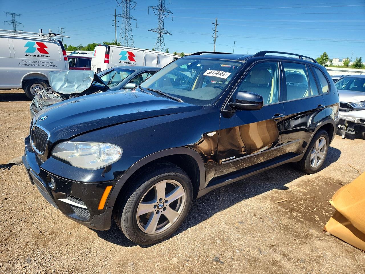2012 Bmw X5 Xdrive35i Black vin: 5UXZV4C5XCL988851