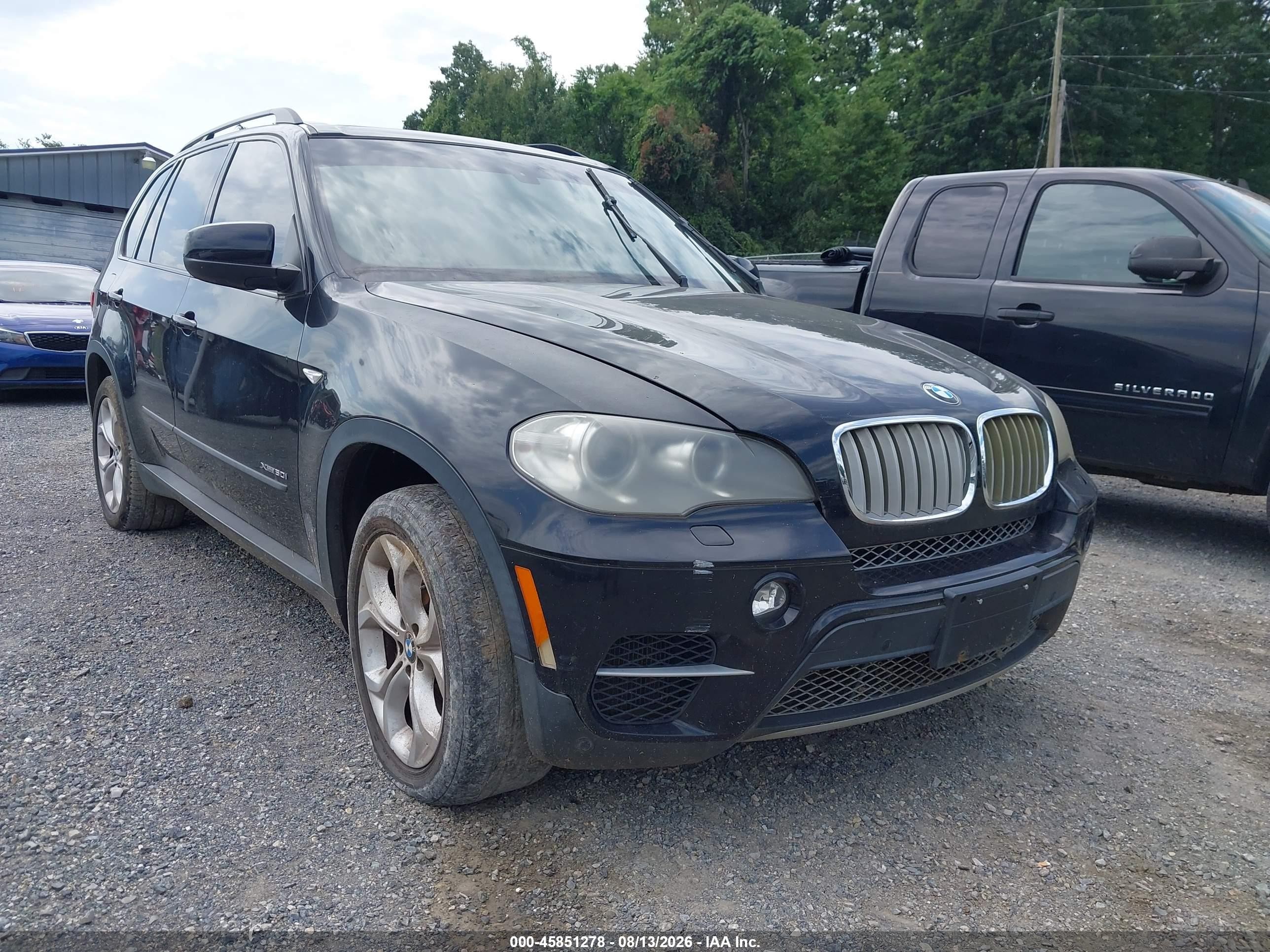 2012 Bmw X5 Xdrive50i Black vin: 5UXZV8C50CL423421