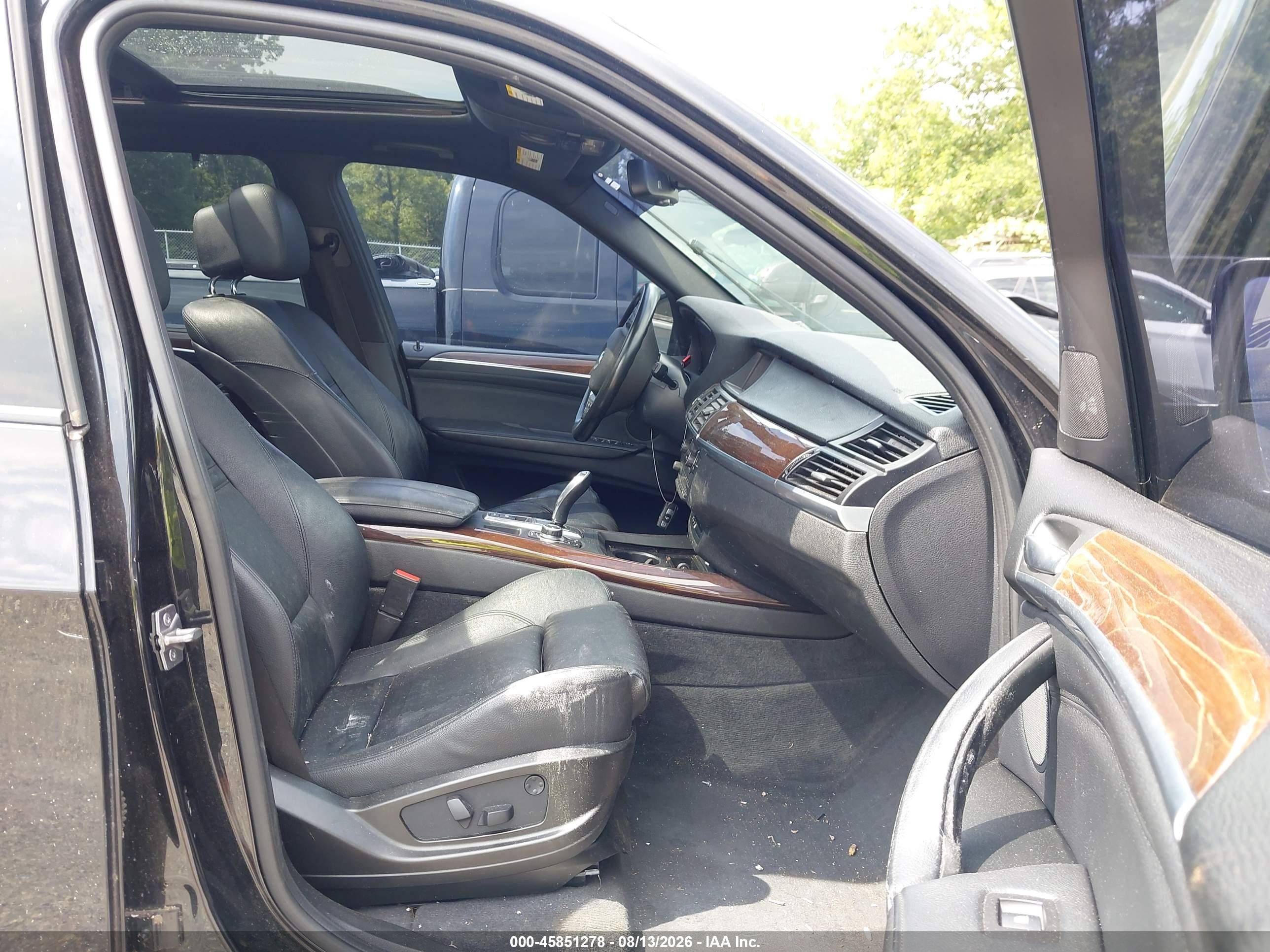 2012 Bmw X5 Xdrive50i Black vin: 5UXZV8C50CL423421