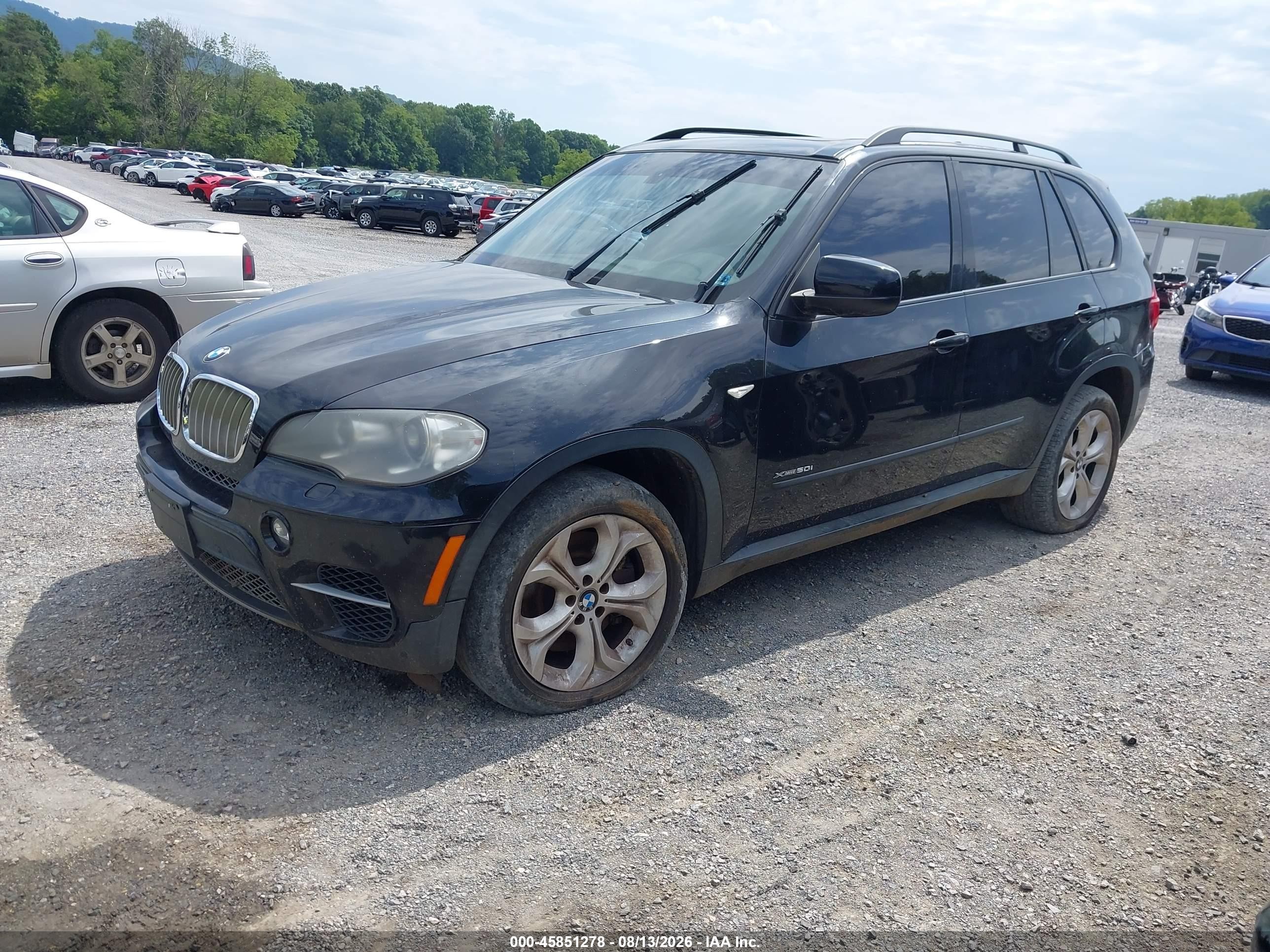 2012 Bmw X5 Xdrive50i Black vin: 5UXZV8C50CL423421
