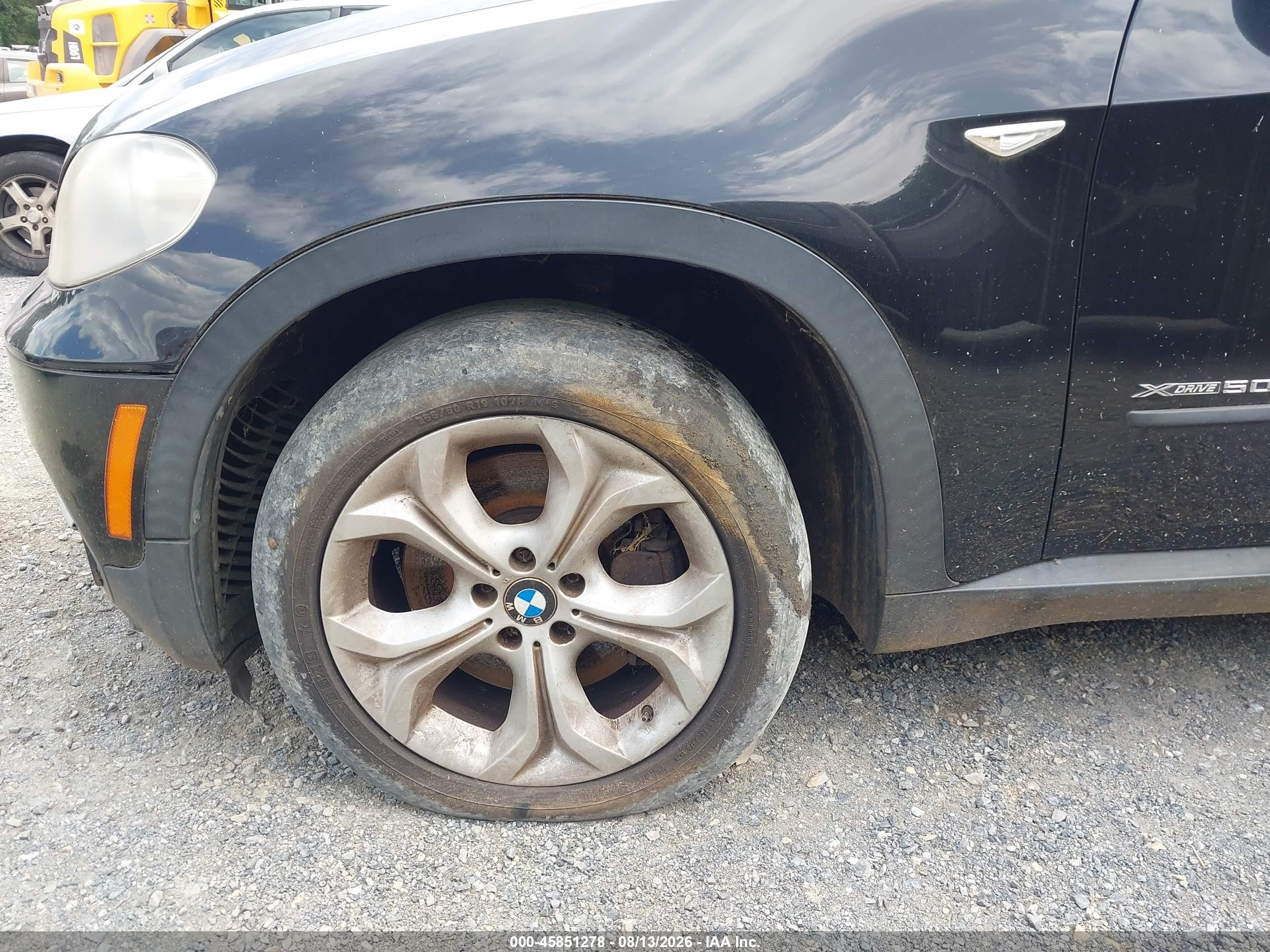 2012 Bmw X5 Xdrive50i Black vin: 5UXZV8C50CL423421