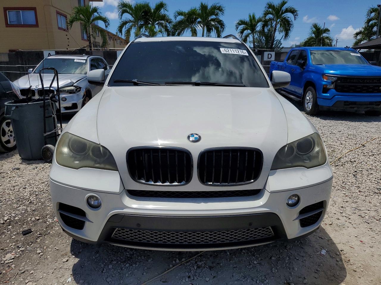 2012 Bmw X5 Xdrive50i White vin: 5UXZV8C51CL423296