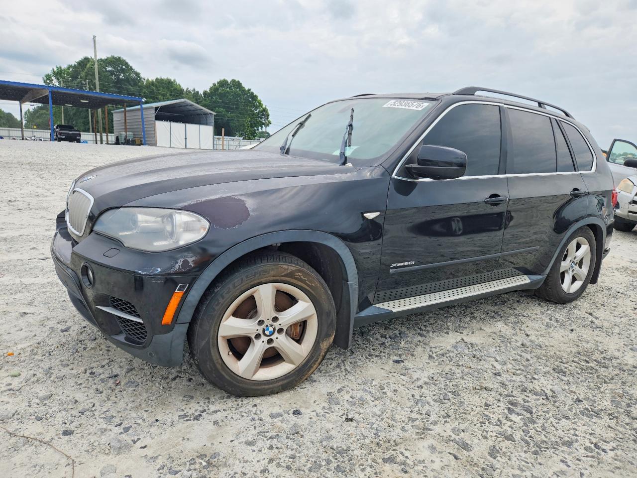 2012 Bmw X5 Xdrive50i Black vin: 5UXZV8C51CL424495