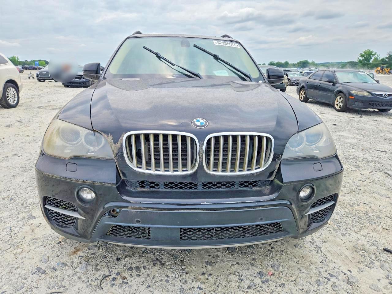 2012 Bmw X5 Xdrive50i Black vin: 5UXZV8C51CL424495