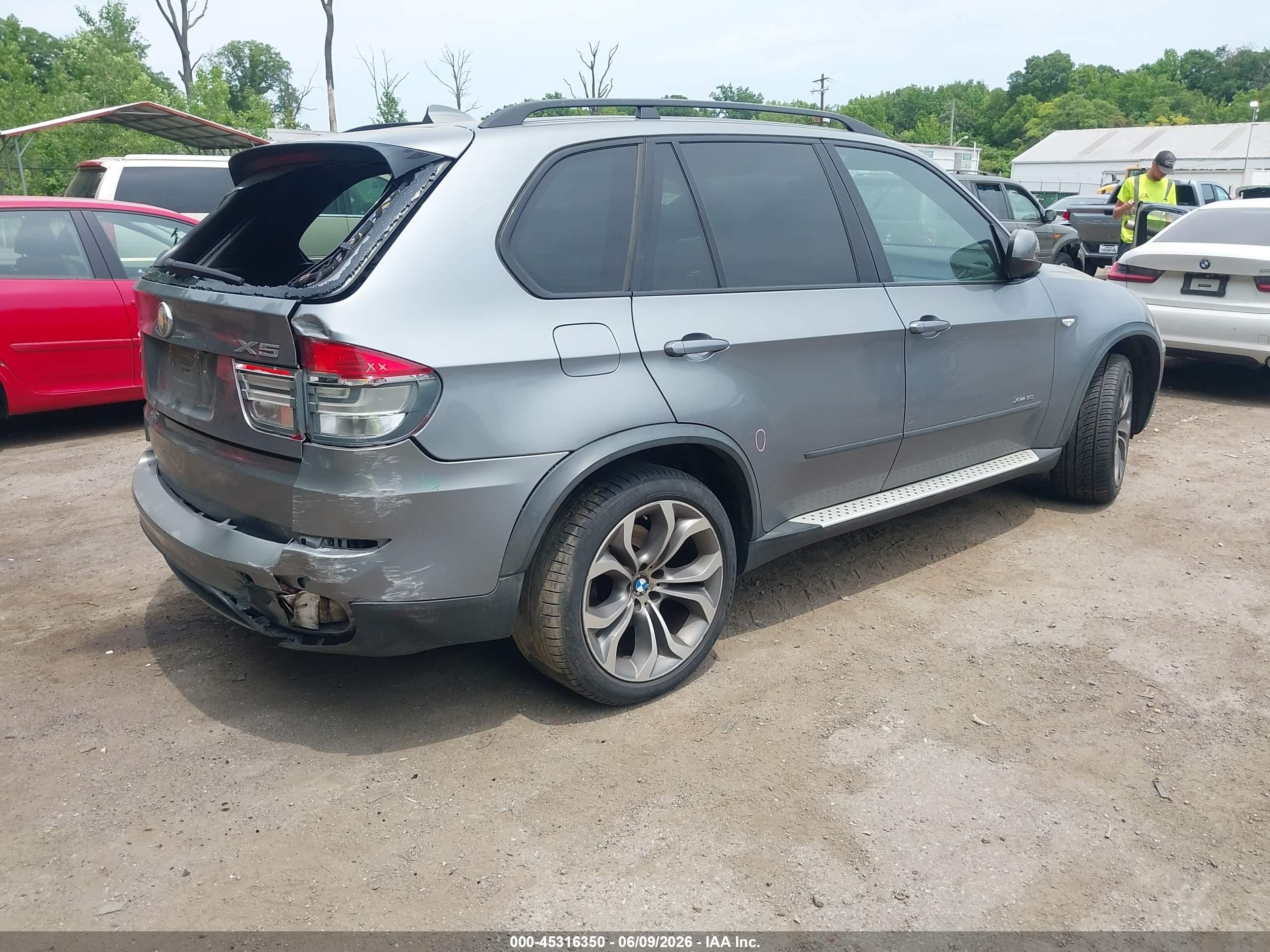 2011 Bmw X5 Xdrive50i Gray vin: 5UXZV8C52BL417294