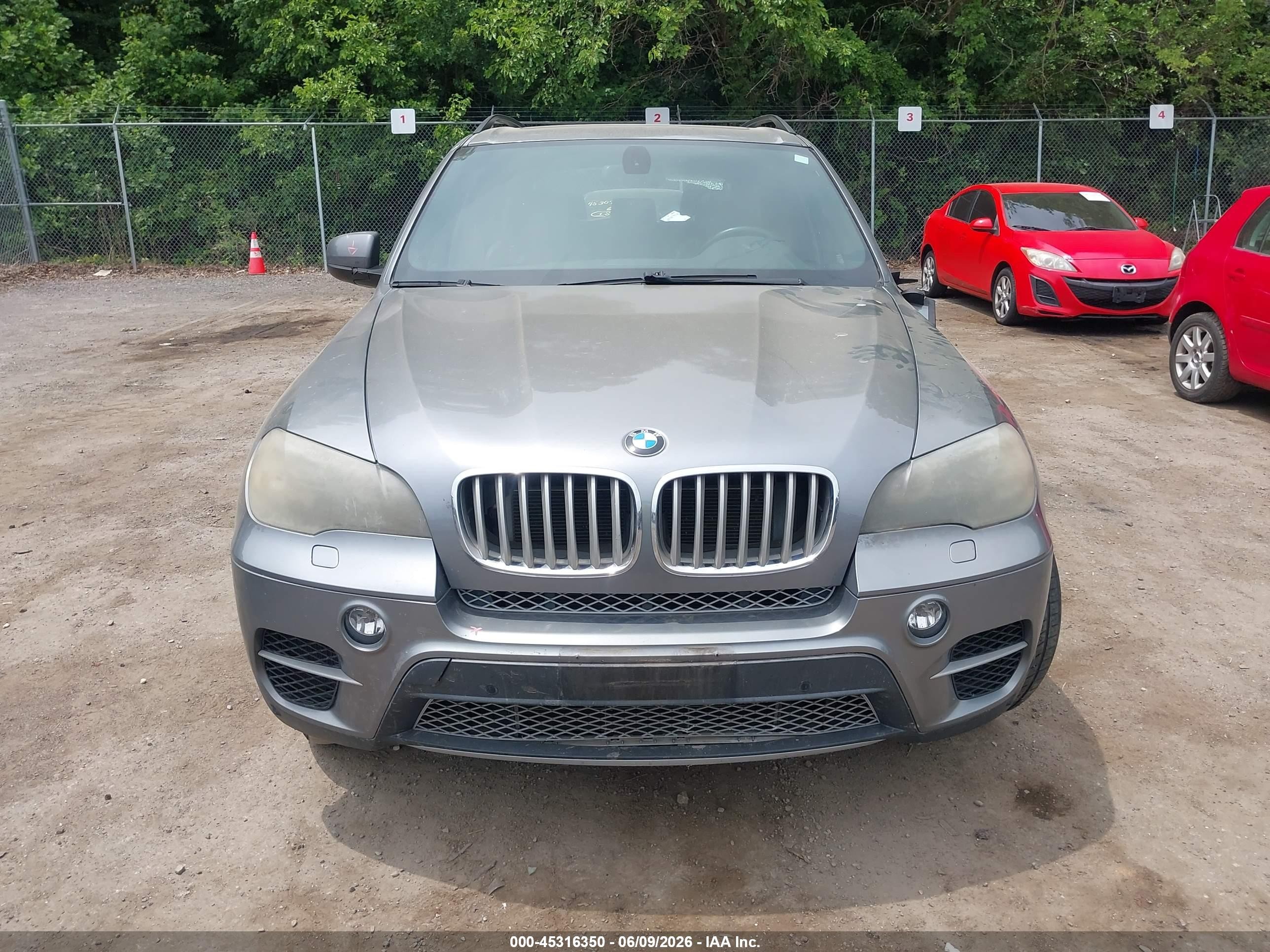 2011 Bmw X5 Xdrive50i Gray vin: 5UXZV8C52BL417294