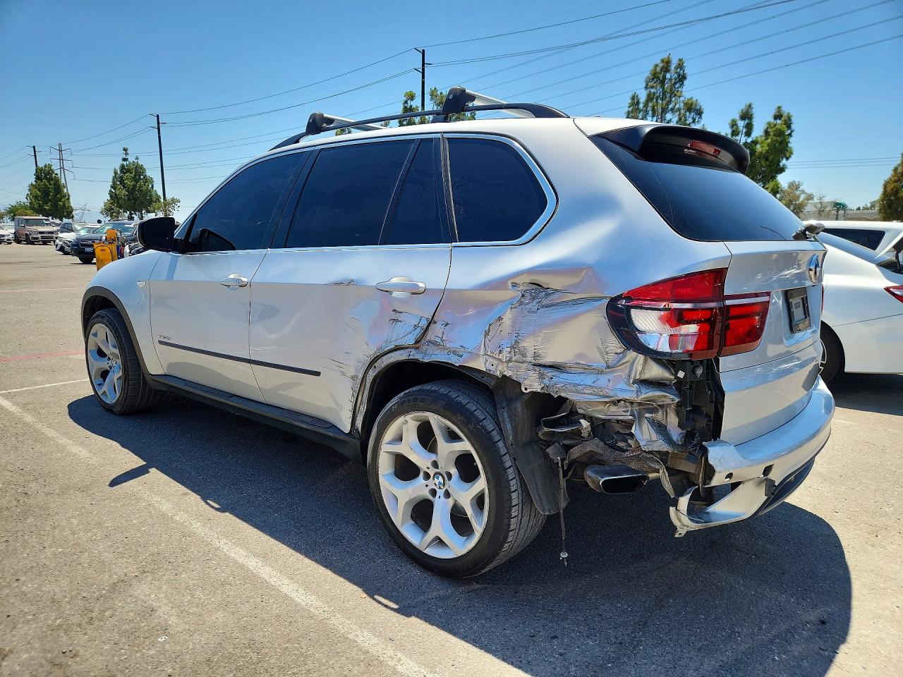2013 Bmw X5 Xdrive50i Silver vin: 5UXZV8C52D0C14865