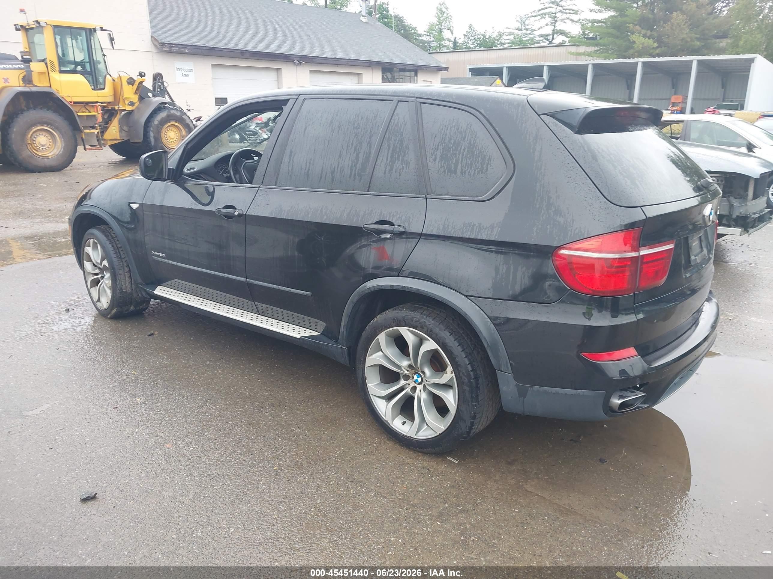 2011 Bmw X5 Xdrive50i Black vin: 5UXZV8C53BL418728