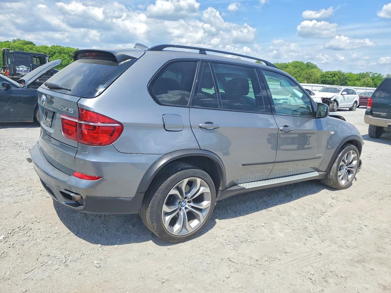 2012 Bmw X5 Xdrive50i Gray vin: 5UXZV8C53CL422537