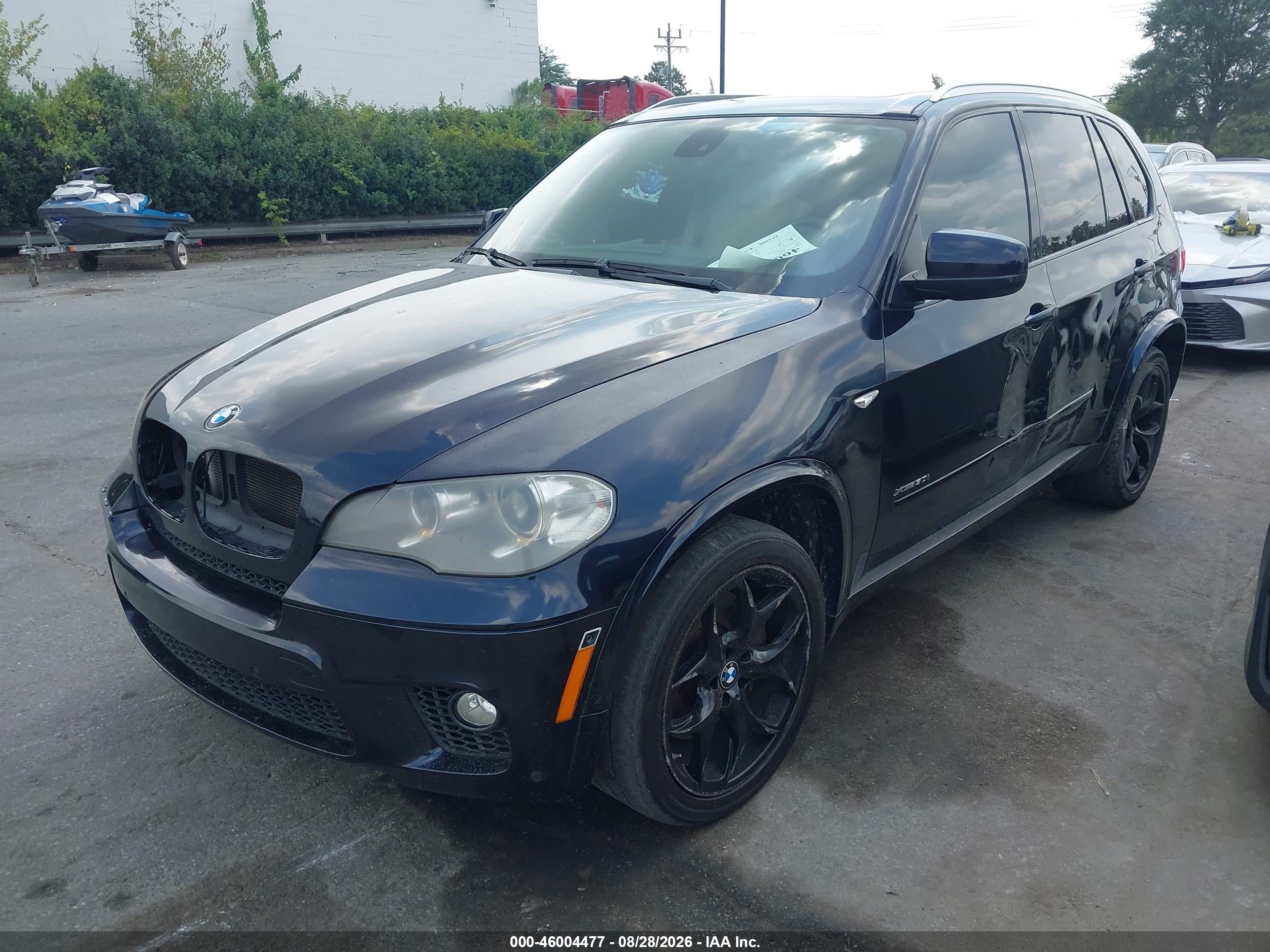 2012 Bmw X5 Xdrive50i Black vin: 5UXZV8C53CL424062