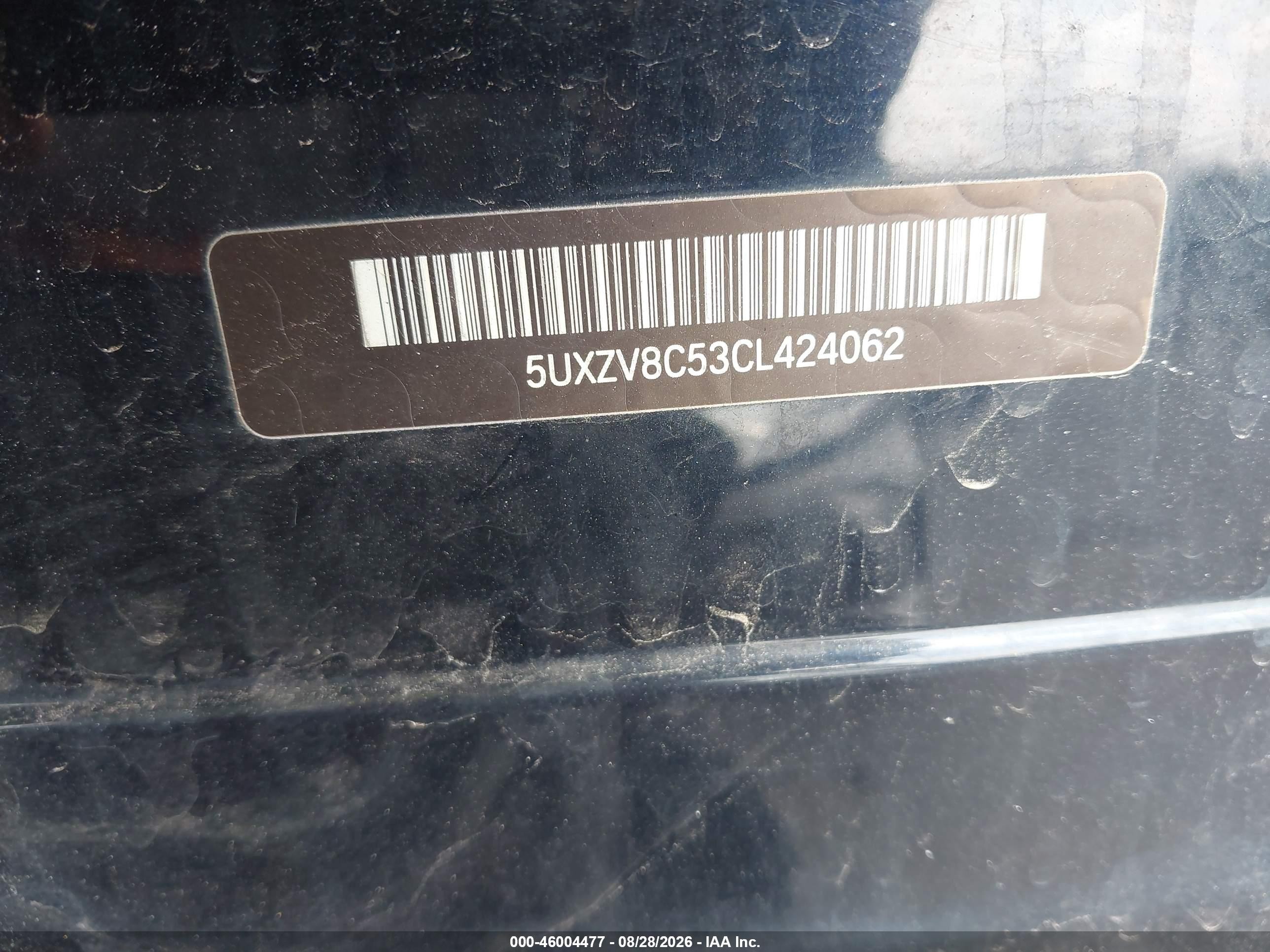 2012 Bmw X5 Xdrive50i Black vin: 5UXZV8C53CL424062