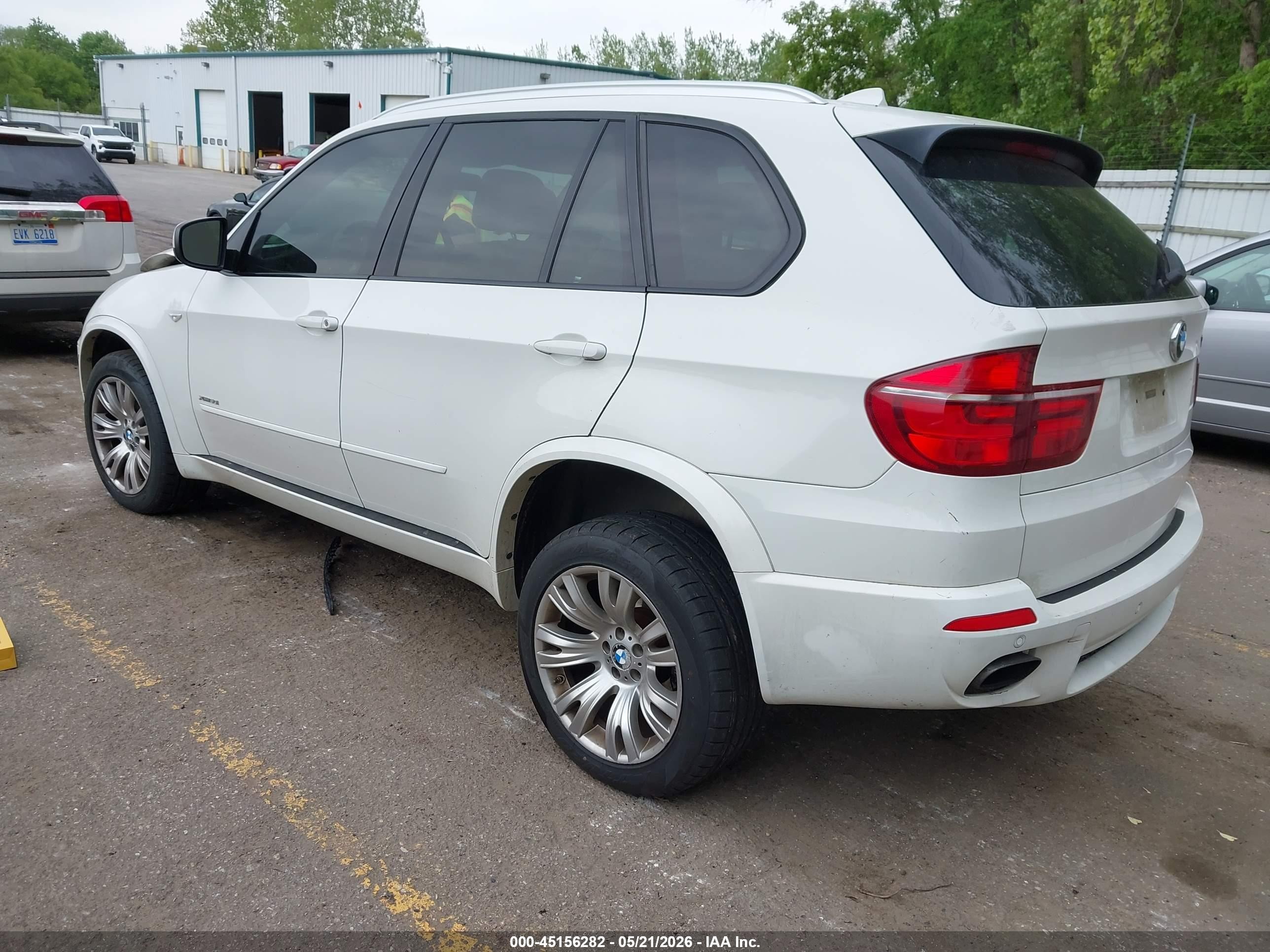 2012 Bmw X5 Xdrive50i White vin: 5UXZV8C53CL425681