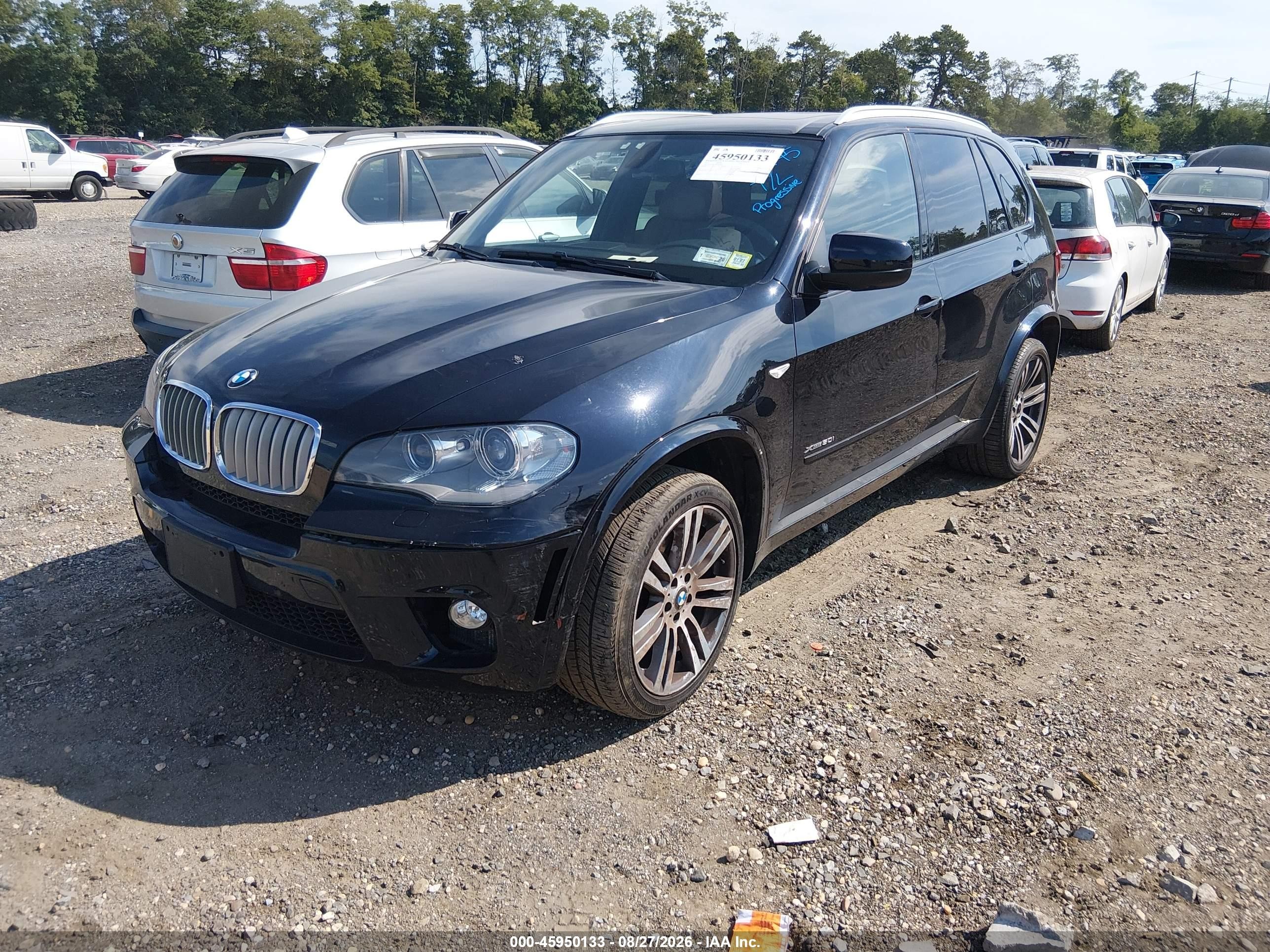 2013 Bmw X5 Xdrive50i Black vin: 5UXZV8C53DL426699