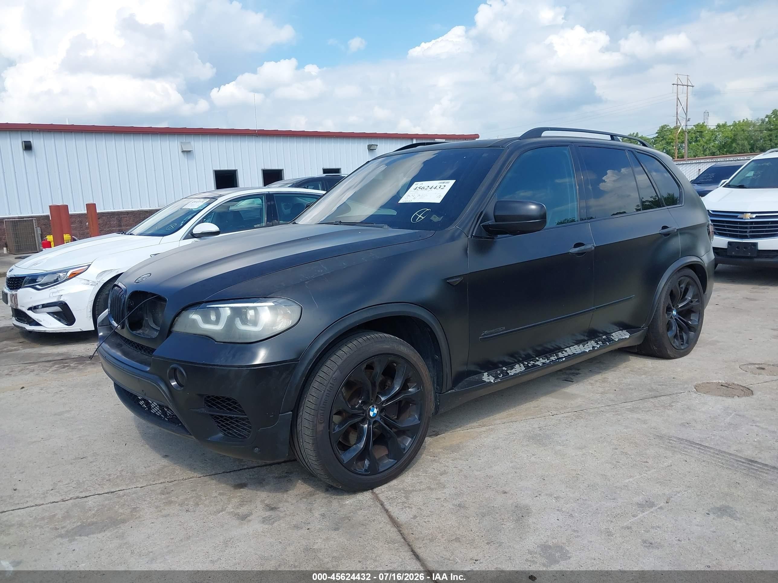 2011 Bmw X5 Xdrive50i Black vin: 5UXZV8C54BL417751