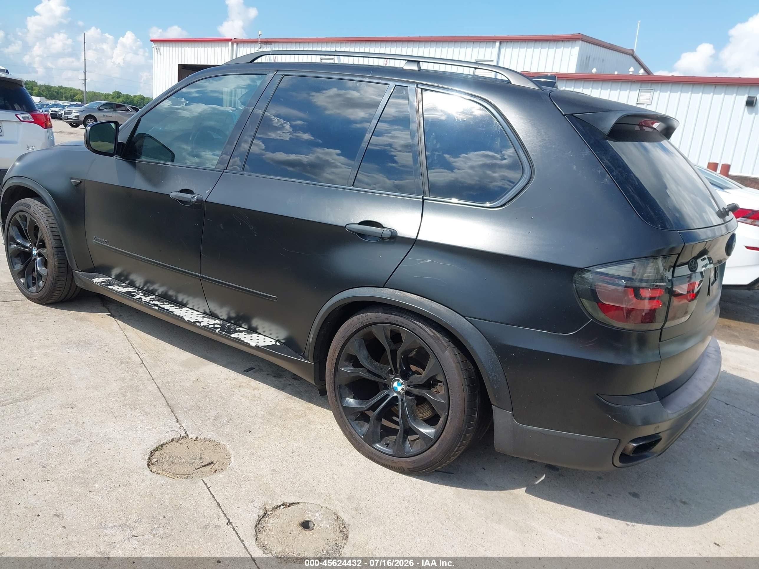 2011 Bmw X5 Xdrive50i Black vin: 5UXZV8C54BL417751