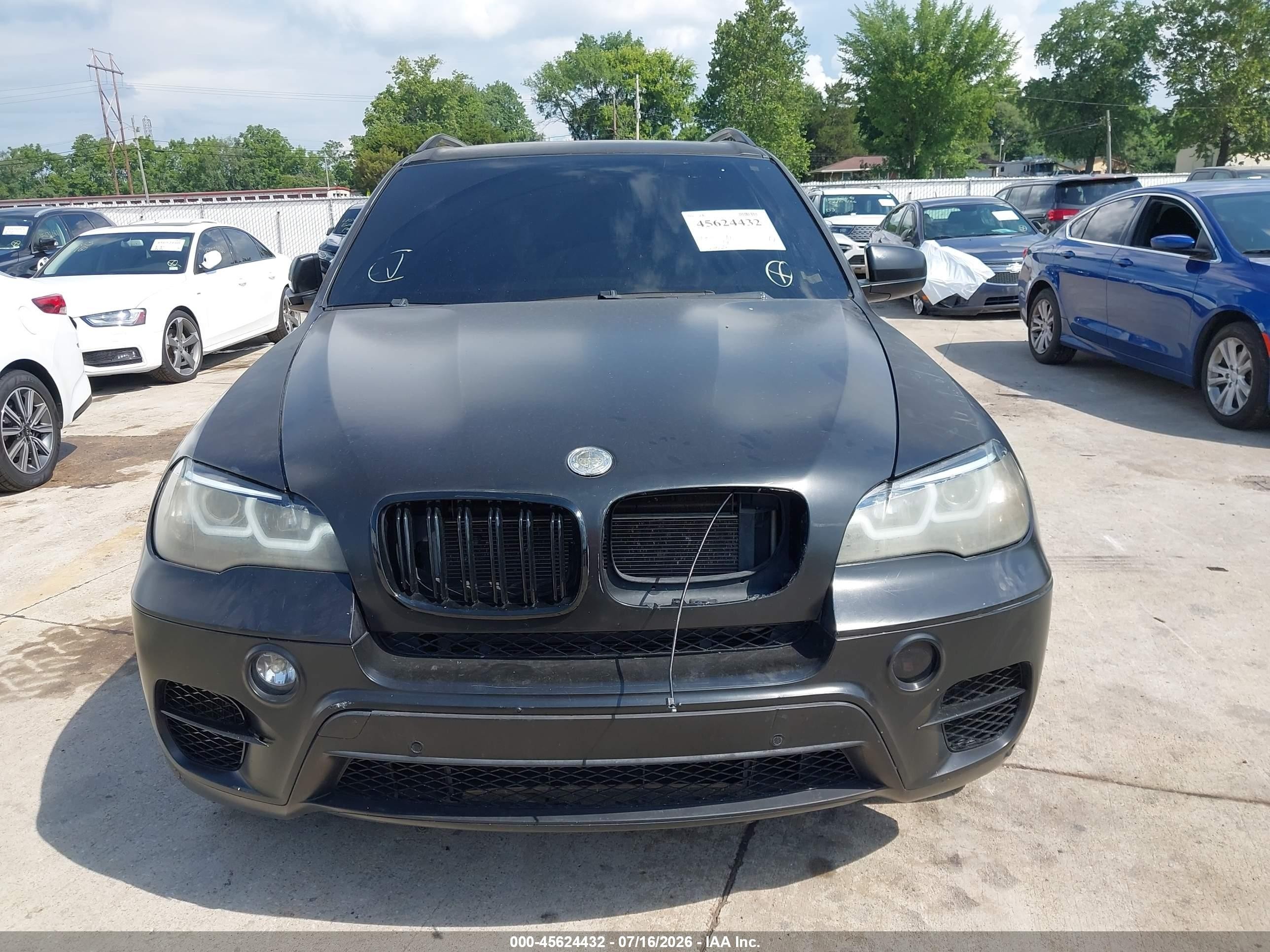 2011 Bmw X5 Xdrive50i Black vin: 5UXZV8C54BL417751