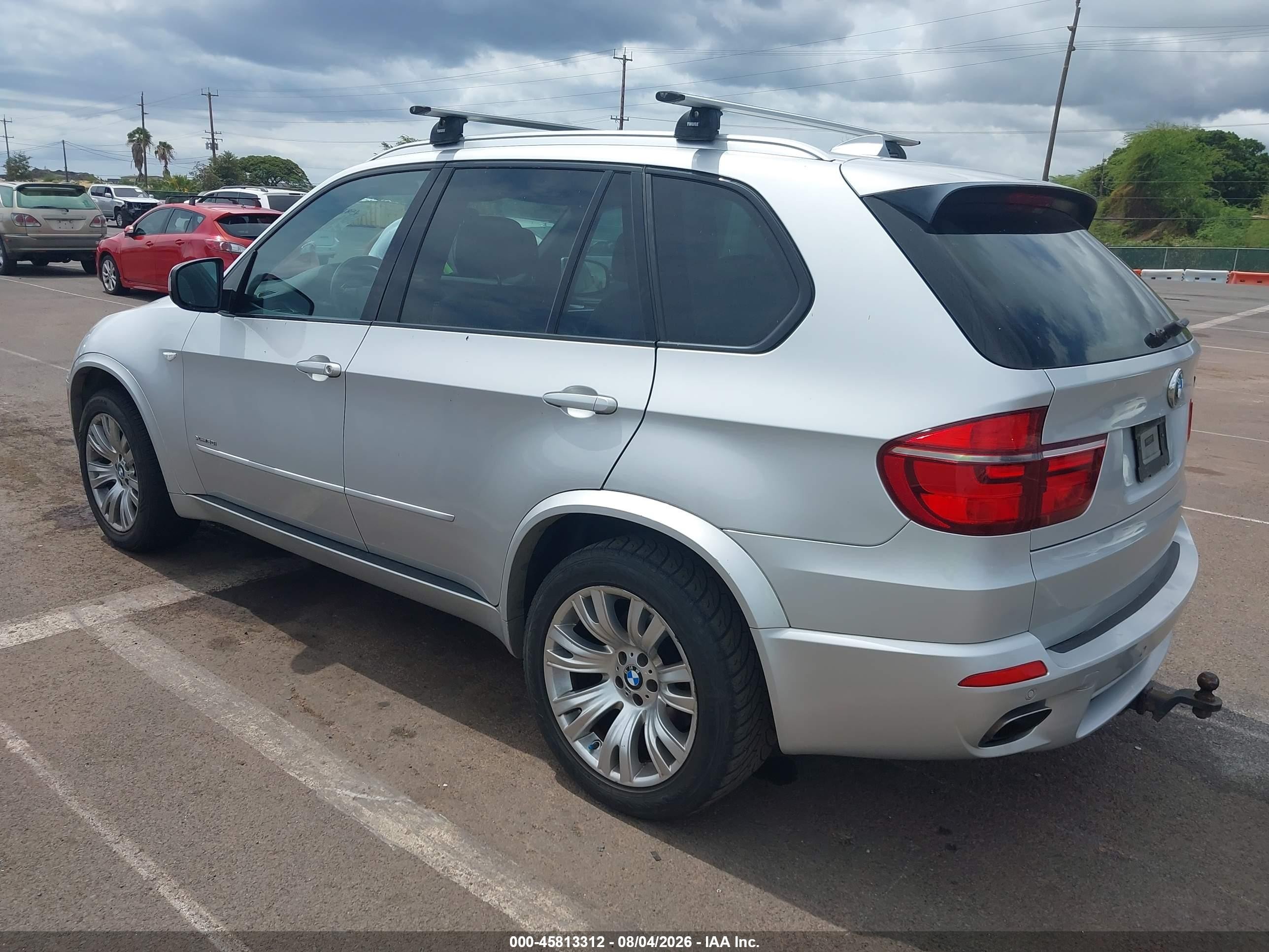 2012 Bmw X5 Xdrive50i Silver vin: 5UXZV8C54CL425608