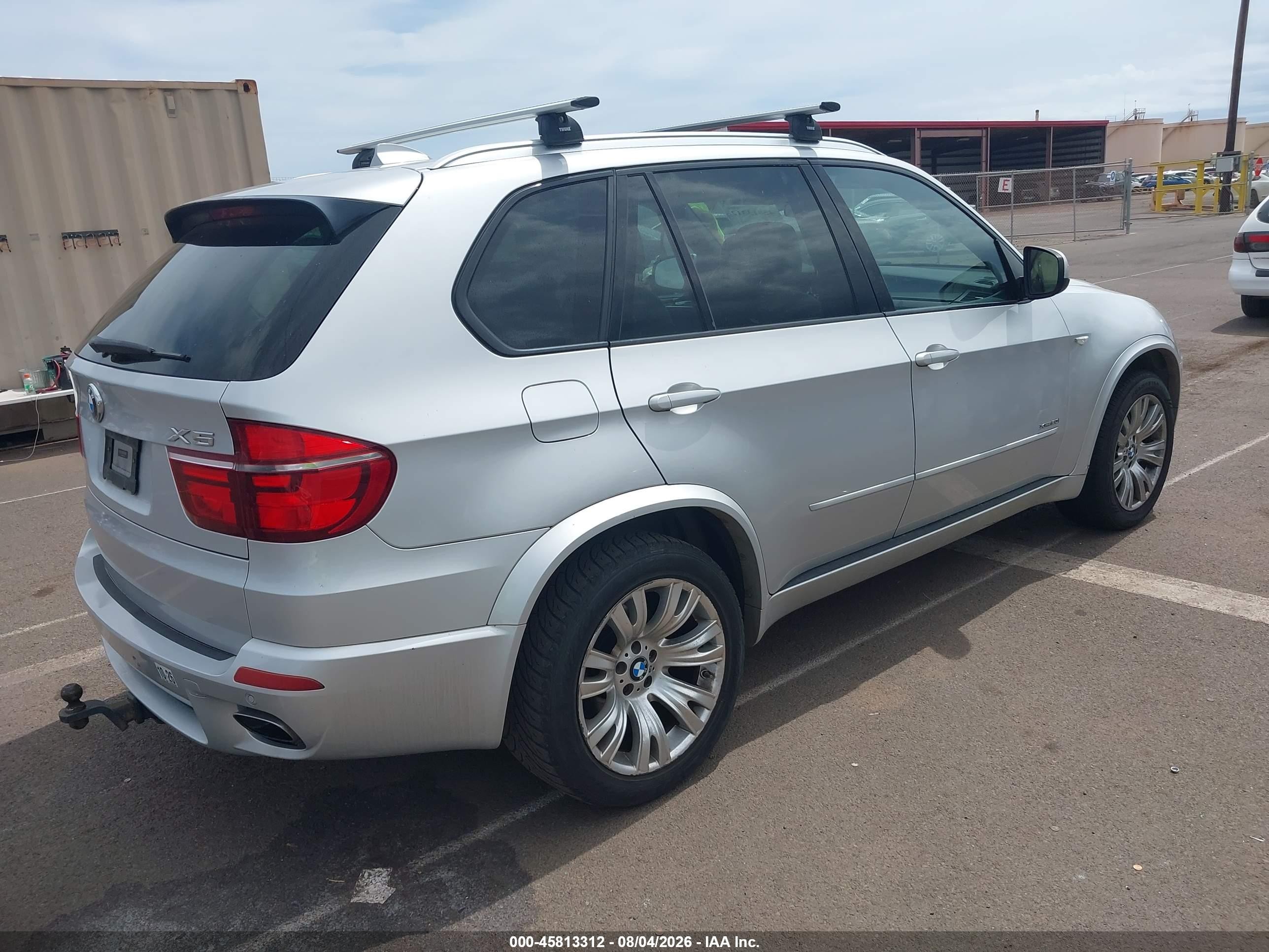 2012 Bmw X5 Xdrive50i Silver vin: 5UXZV8C54CL425608
