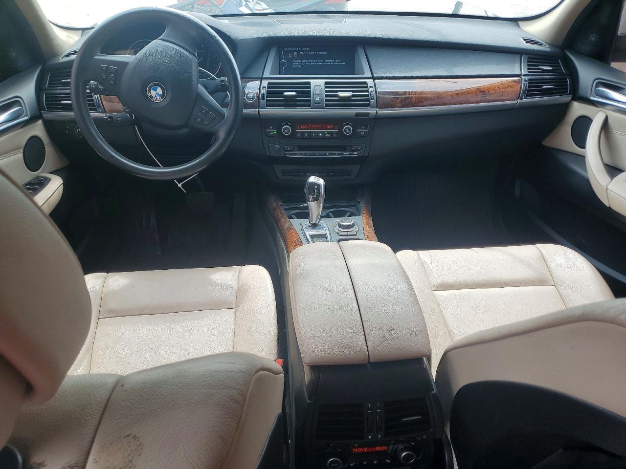 2012 Bmw X5 Xdrive50i White vin: 5UXZV8C55CL422457