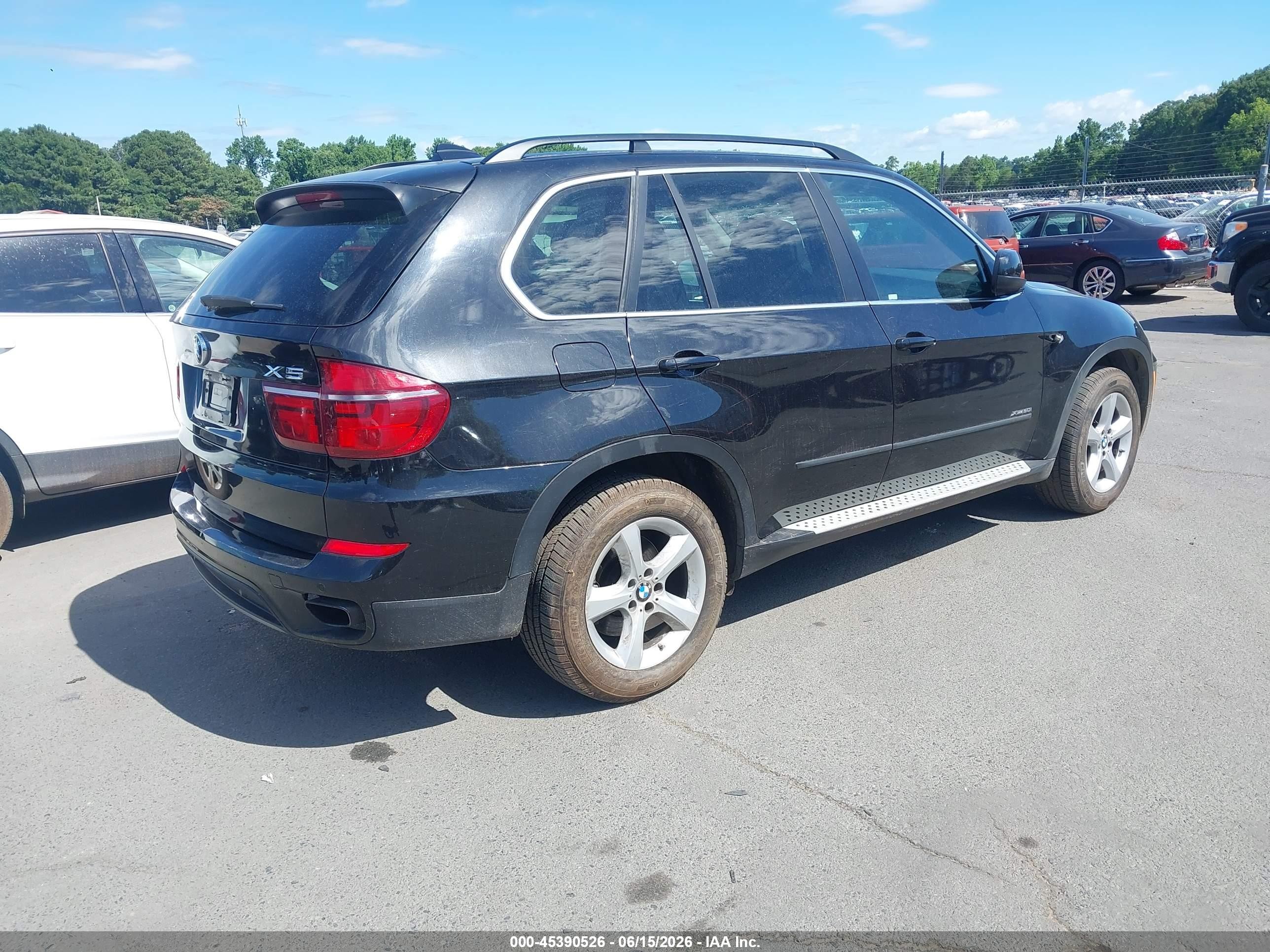 2012 Bmw X5 Xdrive50i Black vin: 5UXZV8C56CL425156