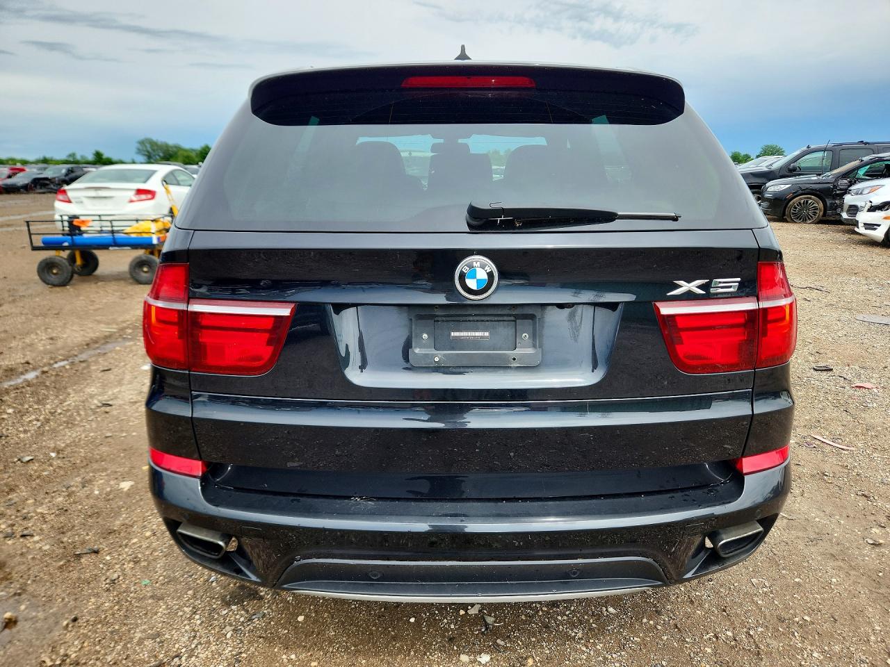 2011 Bmw X5 Xdrive50i Black vin: 5UXZV8C57BL417713
