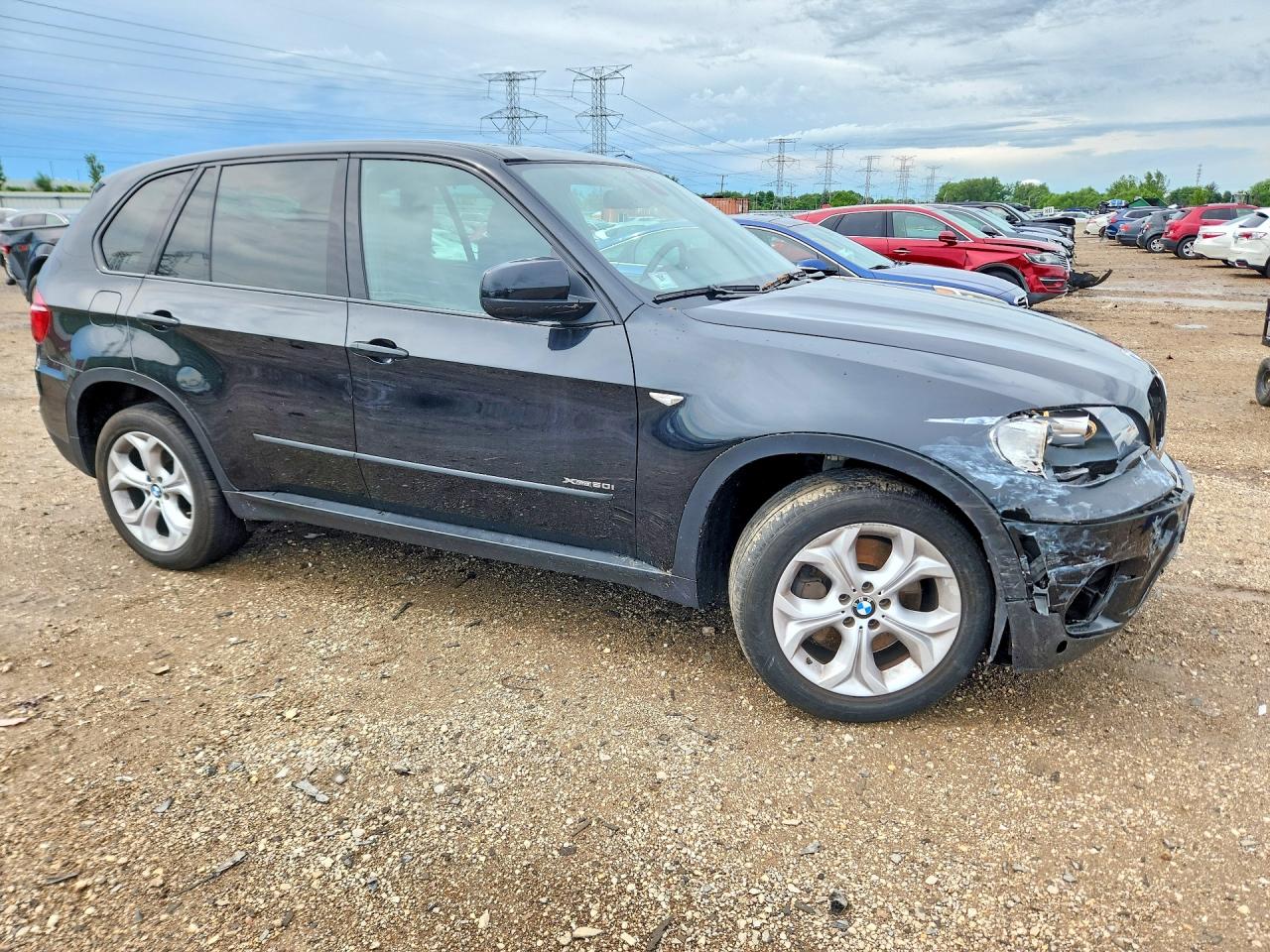 2011 Bmw X5 Xdrive50i Black vin: 5UXZV8C57BL417713
