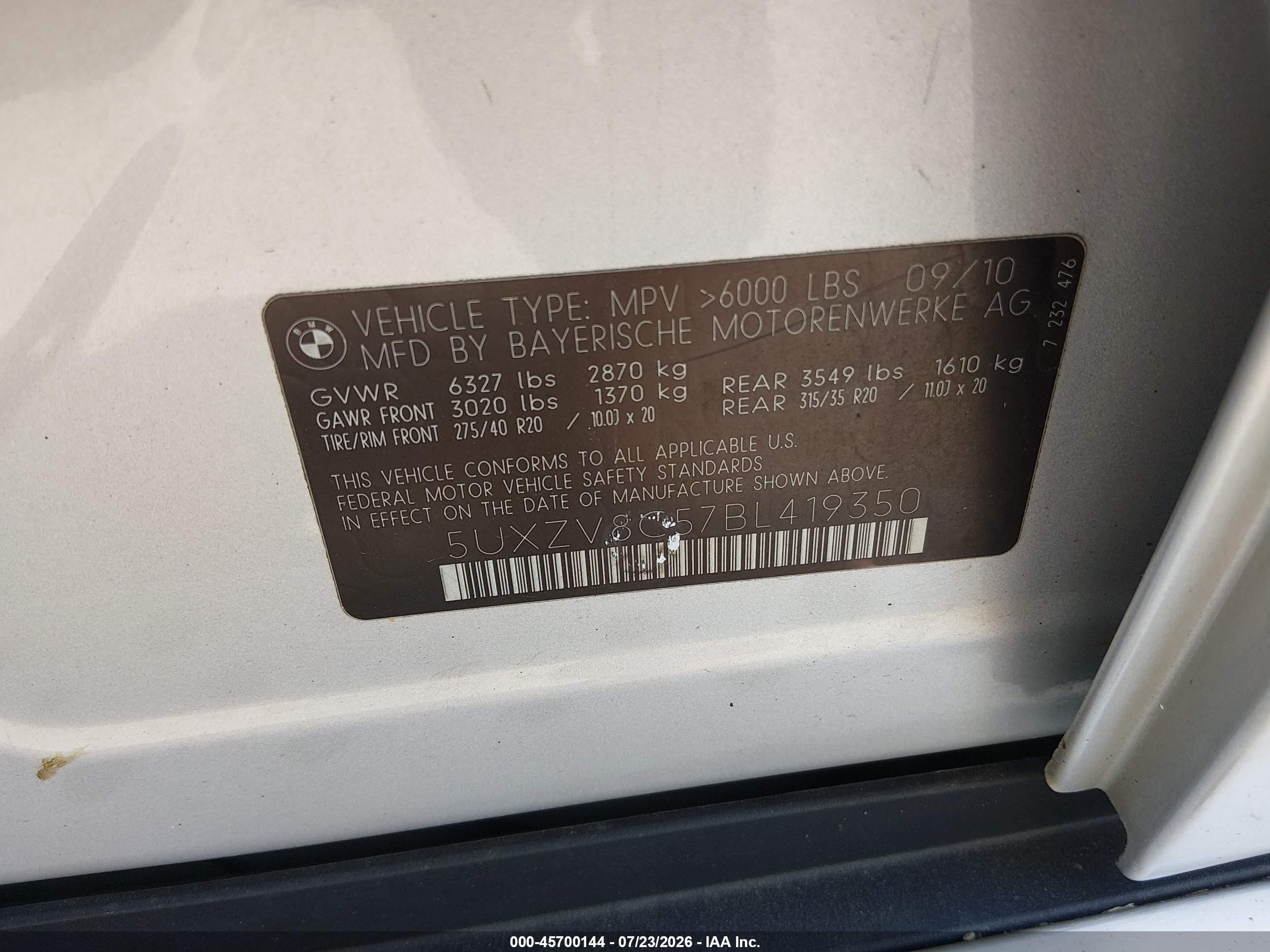 2011 Bmw X5 Xdrive50i Silver vin: 5UXZV8C57BL419350