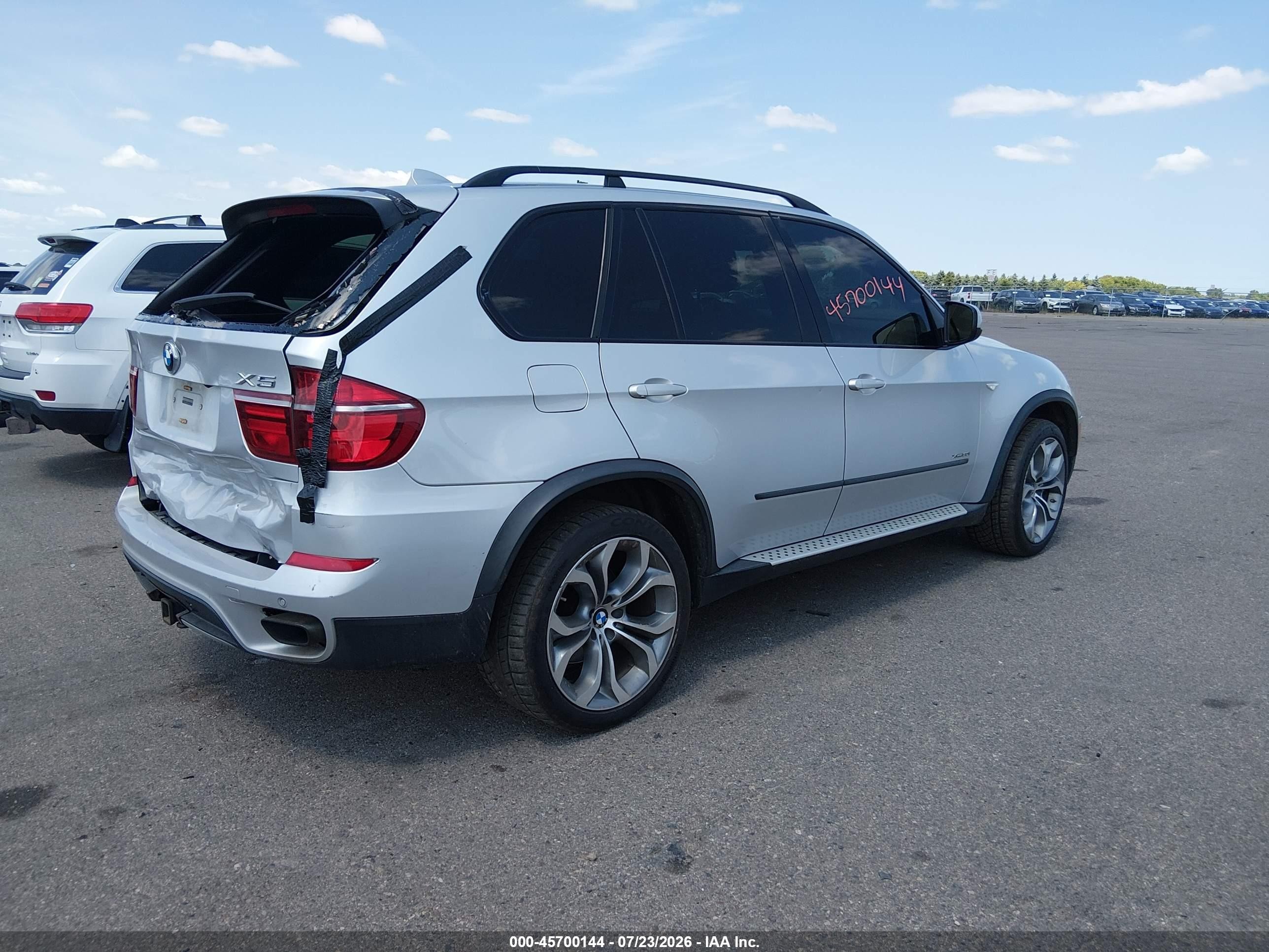 2011 Bmw X5 Xdrive50i Silver vin: 5UXZV8C57BL419350