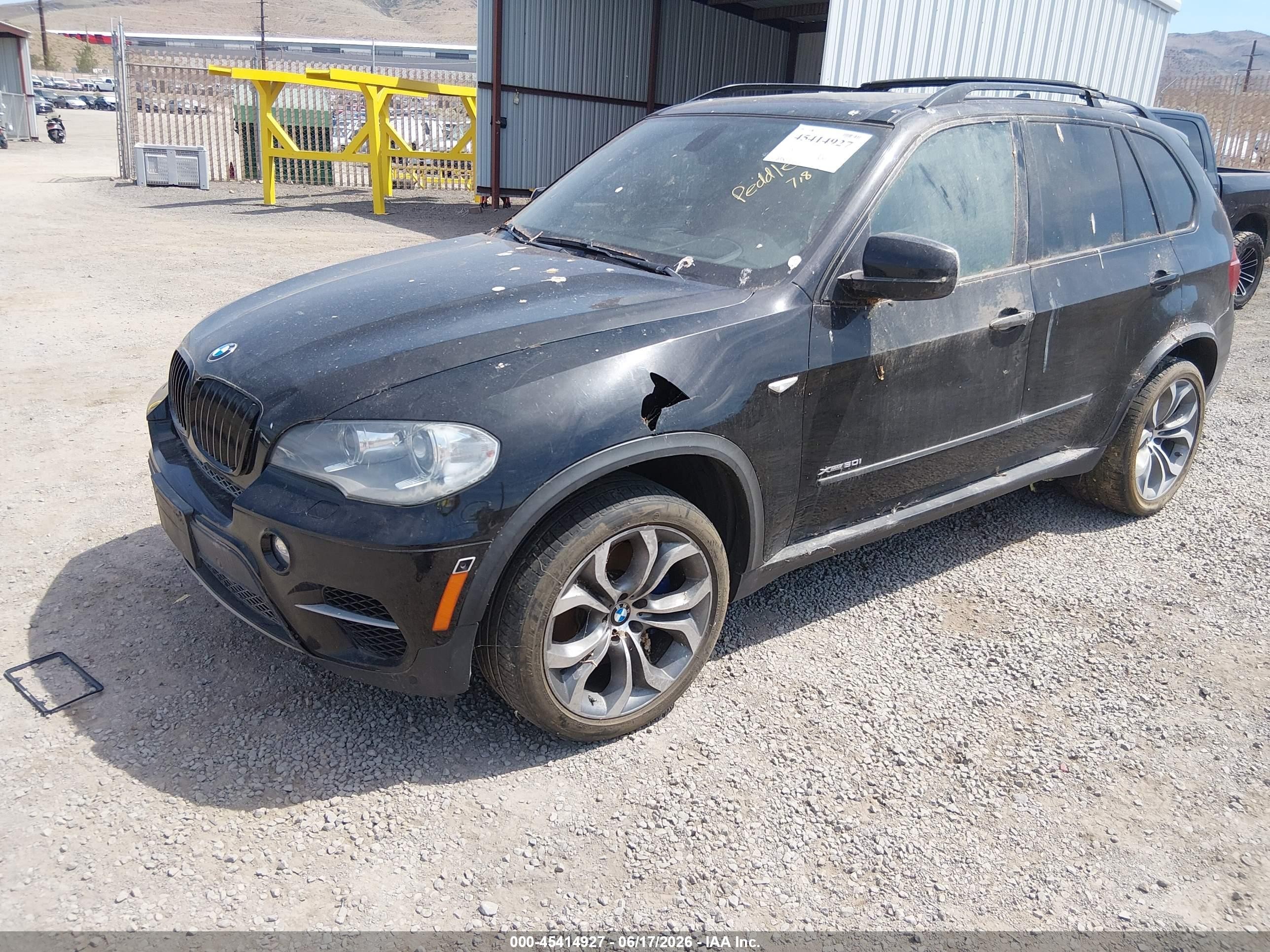 2013 Bmw X5 Xdrive50i Black vin: 5UXZV8C57D0C16210